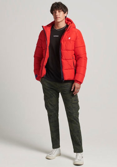 Superdry Steppjacke »HOODED SPORTS PUFFR JACKET«, mit Kapuze