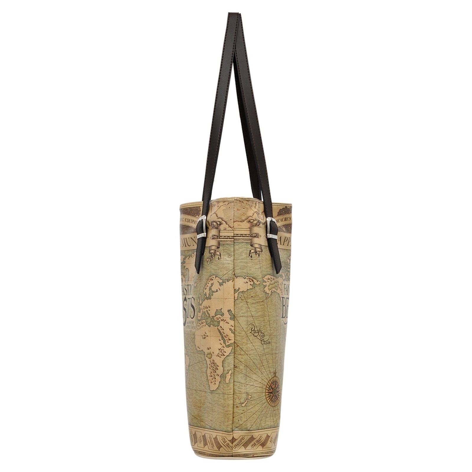 Thumbnail - DOGO Umhängetasche "Tall Bag Damen Schultertasche Mappa Mundi Fantastic Beasts Damen", Vegan