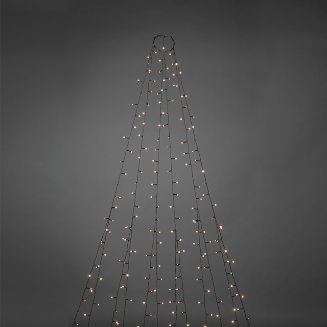 KONSTSMIDE LED-Baummantel »Weihnachtsdeko aussen, Christbaumschmuck«, 270  St.-flammig, LED Lichterkette 6 Stränge à 45 gefrostete Dioden | BAUR