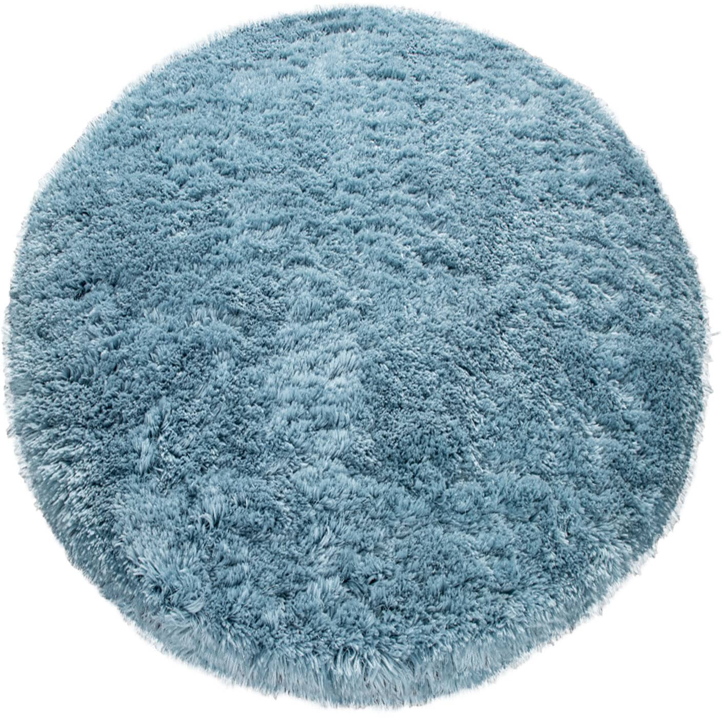 Paco Home Hochflor-Teppich »Akumal 930«, rund, Shaggy, besonders weich durch Softgarn, Uni-Farben