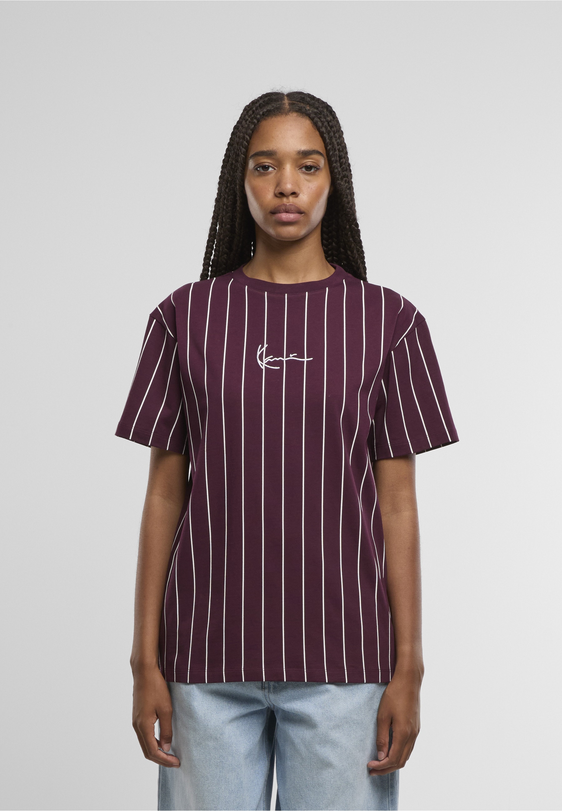Karl Kani T-Shirt »Karl Kani Small Signature Essential Pinstripe OS Tee« 1