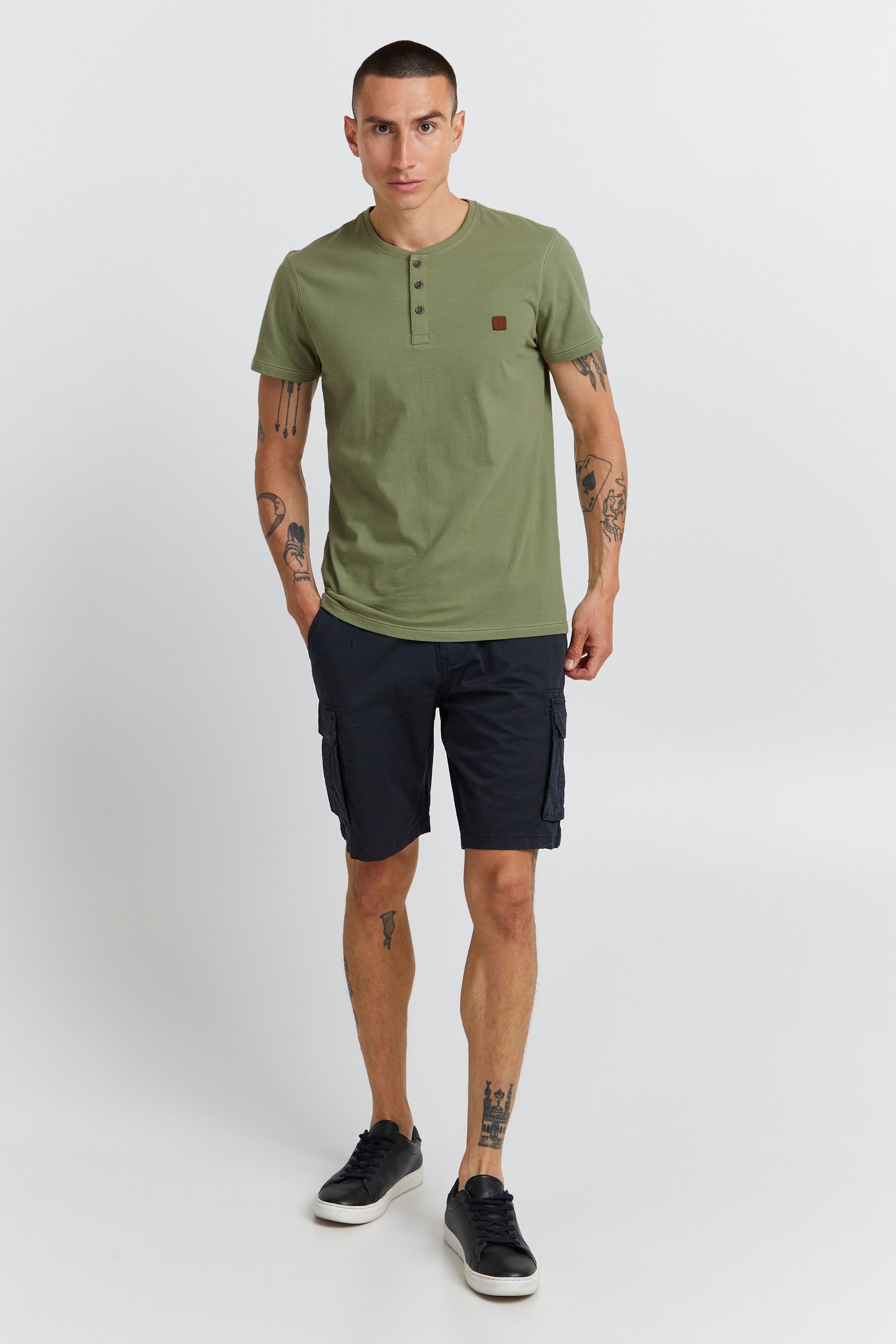 T-Shirt 11 PROJECT "T-Shirt PRBono", Herren, Gr. S, grün (sea spray), Obermaterial: 100% Baumwolle CO., regular fit normal, Rundhals, Shirts T-Shirt 2