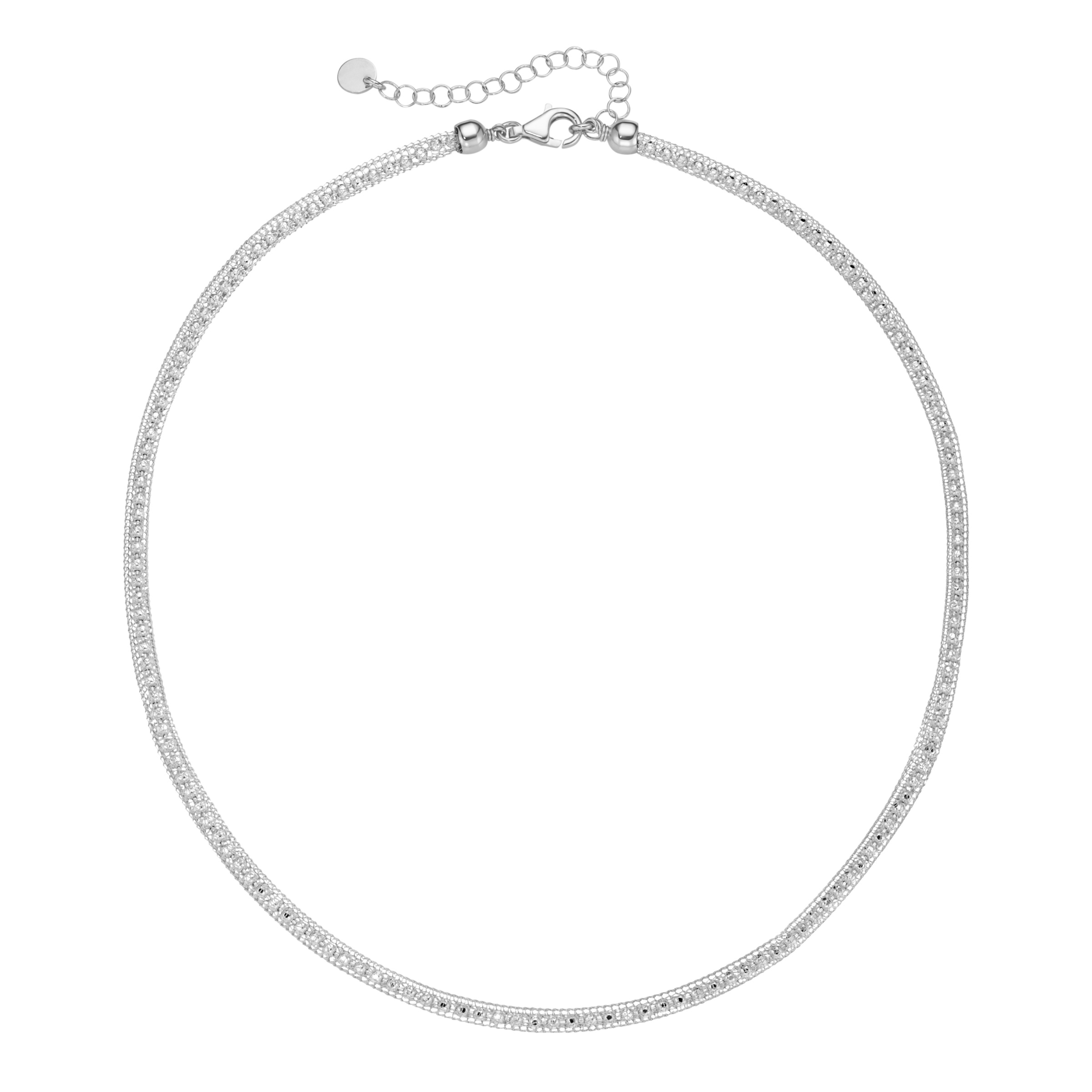 Smart Jewel Collier »effektvolle Schlauchkette, Silber 925«