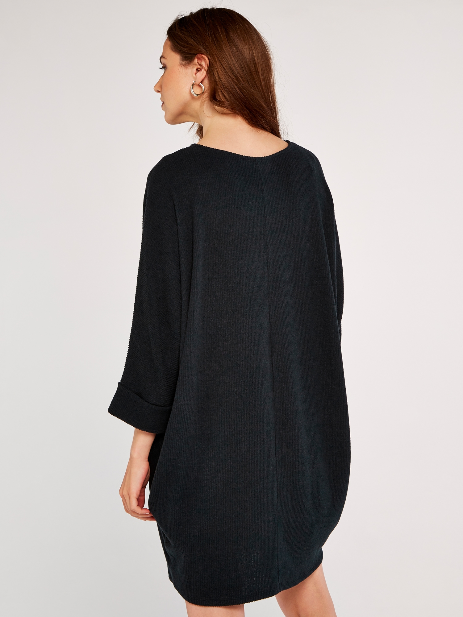 Apricot Strickkleid »Cocoon-Minikleid« mit Umschlagärmeln