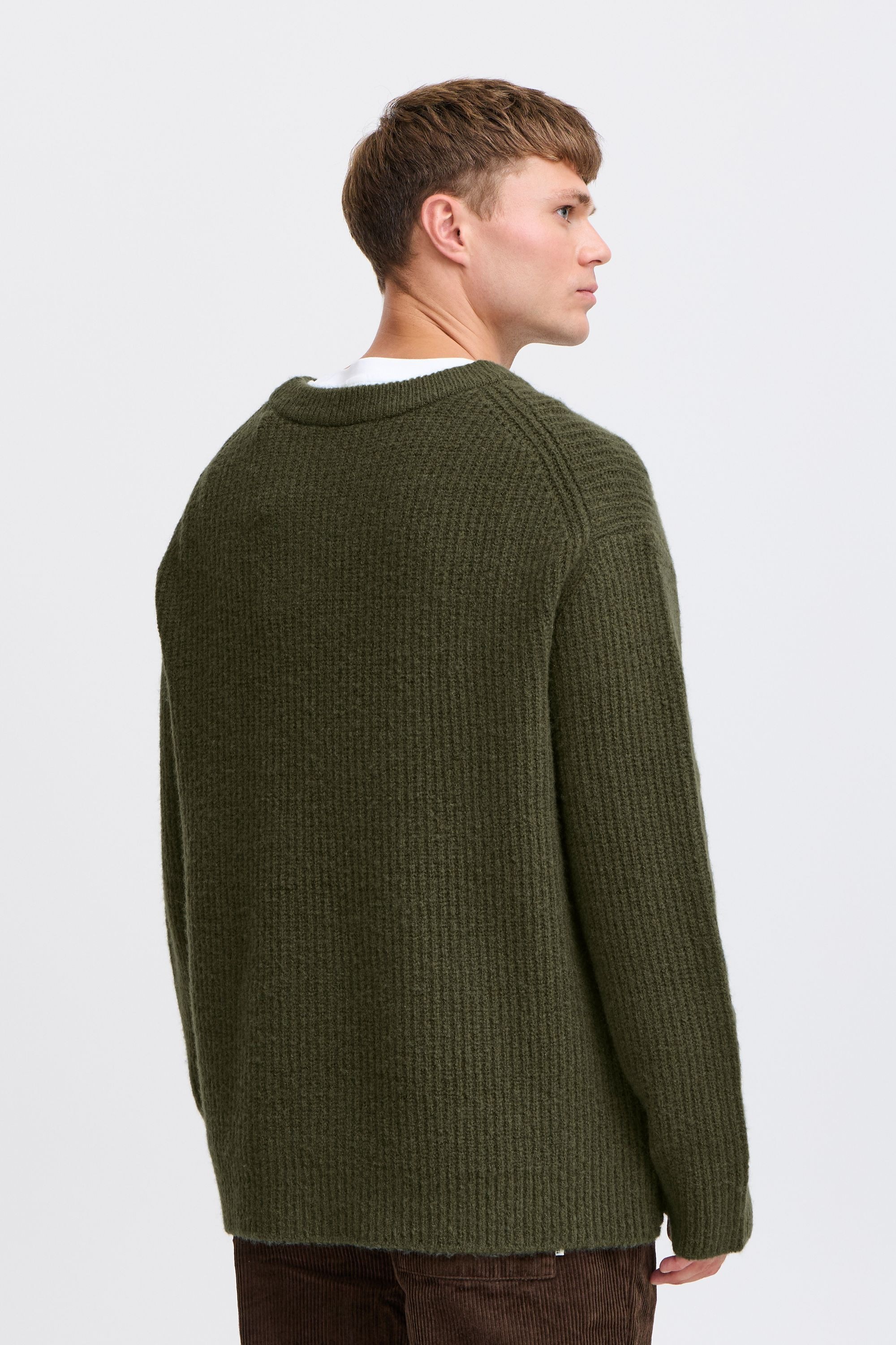 !solid SDNOHI Men's Knit Pullover Green XXL 3
