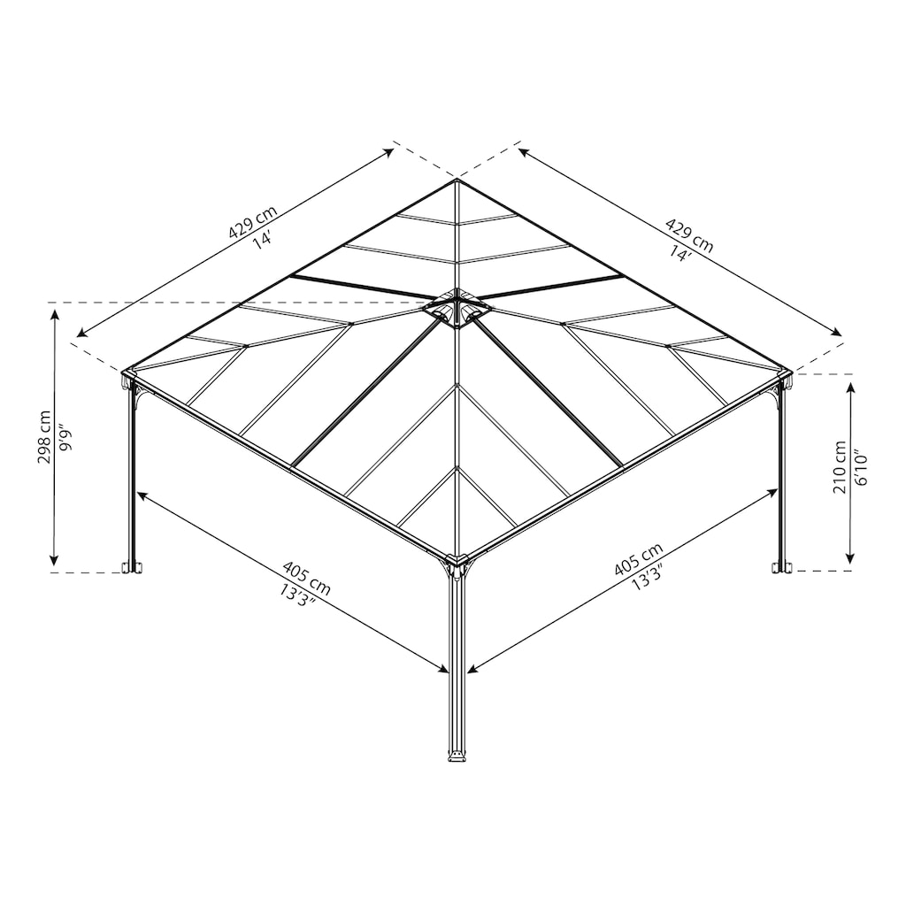 Palram - Canopia Pavillon »Palermo 4300«