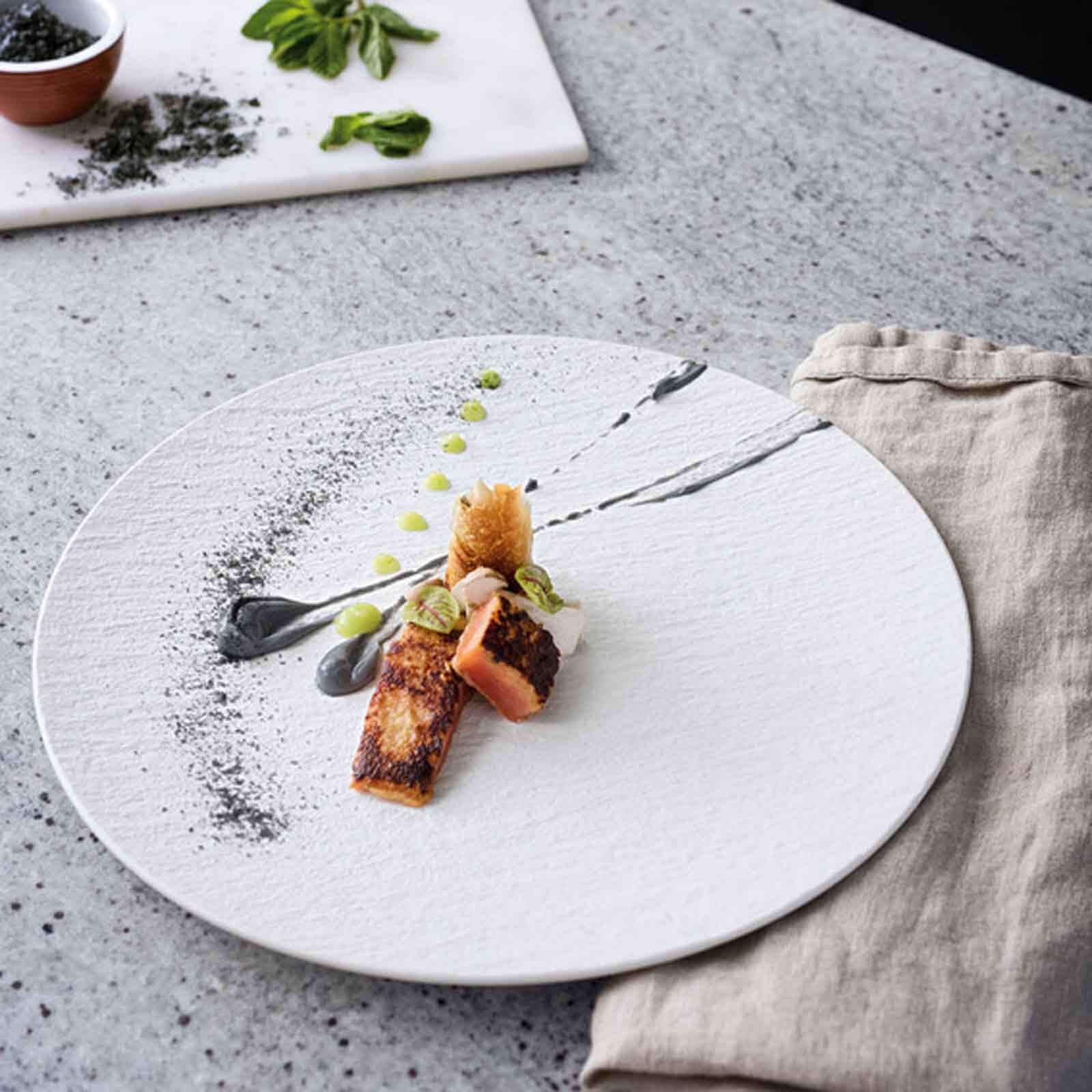 Villeroy & Boch Pizzateller »Teller Manufacture Rock ø 32.0 cm 6er Set weiß«