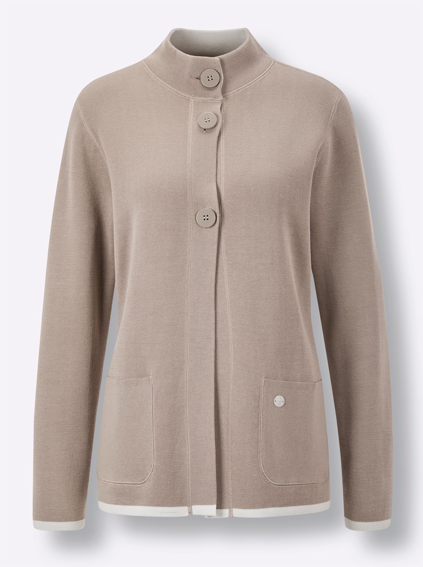 CREATION L PREMIUM Jacquardstrickjacke