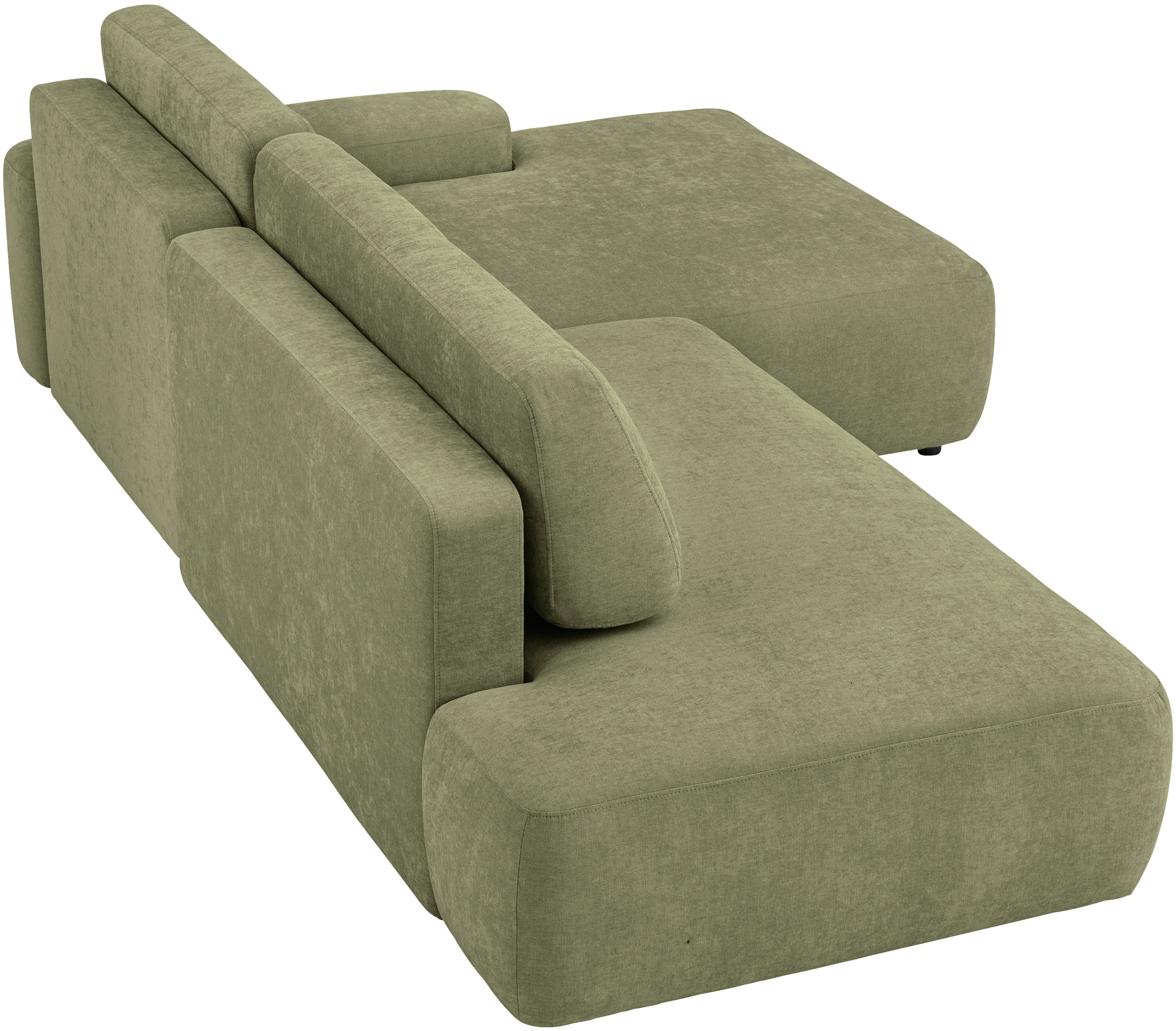 INOSIGN Ecksofa »TORGE, Schlafsofa Cord, Samtvelours u. Strukur fein, Couch in L-Form«, Schlaffunktion und Bettkasten, Liegefläche: 210x125 cm, neues Design