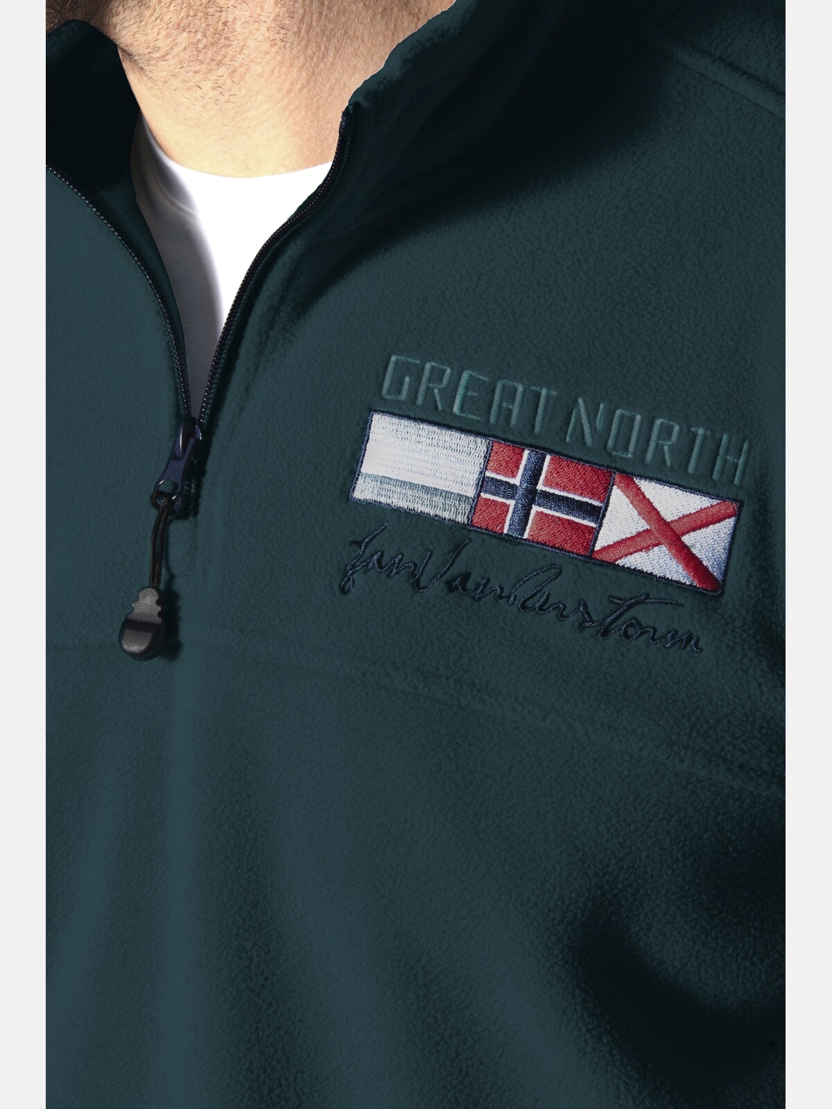 Jan Vanderstorm Fleecepullover »Fleece-Sweatshirt SIETSE«