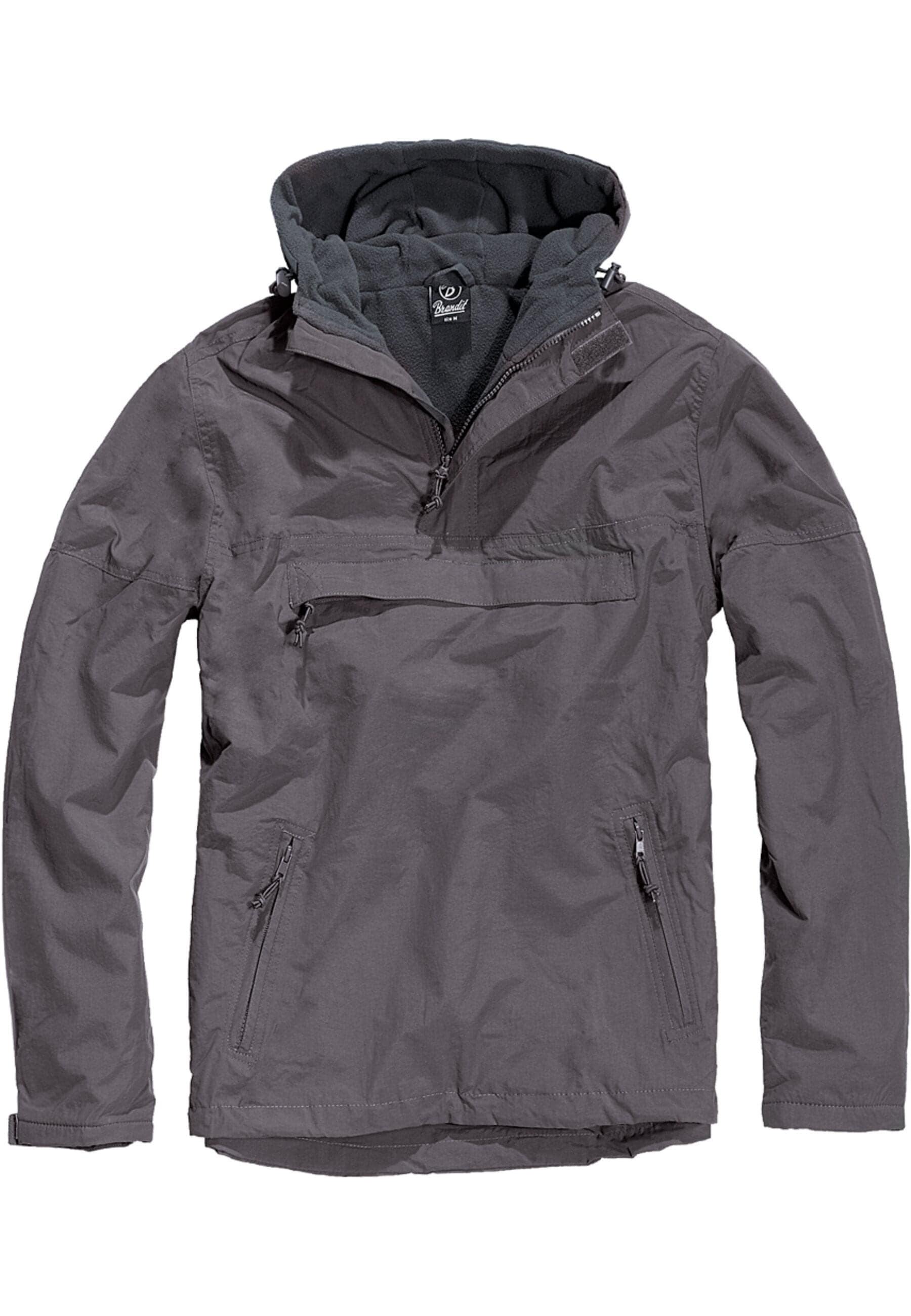 Brandit Anorak »Brandit Herren Fleece Pull Over Windbreaker«, (1 St.), mit Kapuze