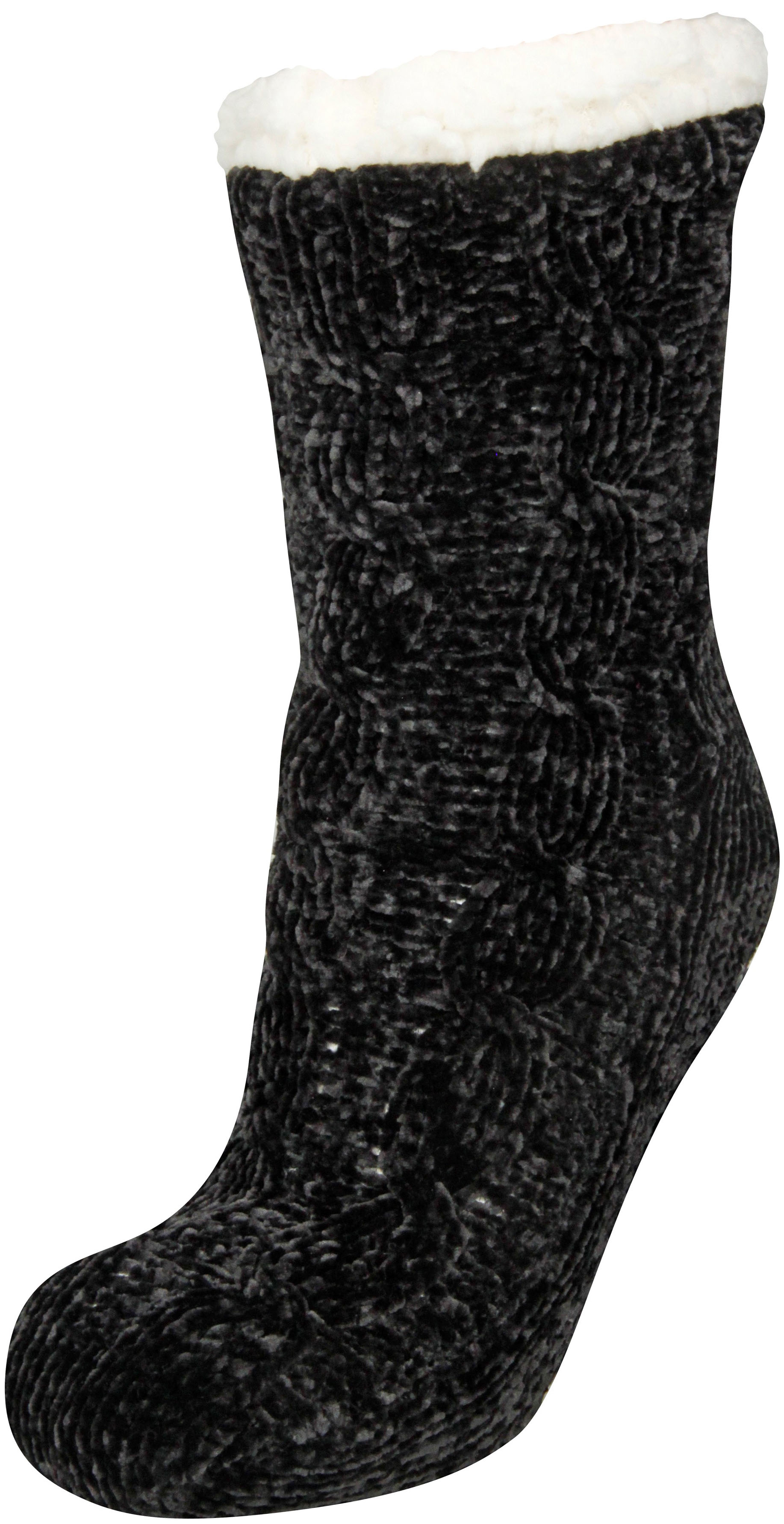 Thumbnail - Capelli New York Kuschelsocken 2er-Pack, 2 Paar tlg. mit Antirutsch-Noppen