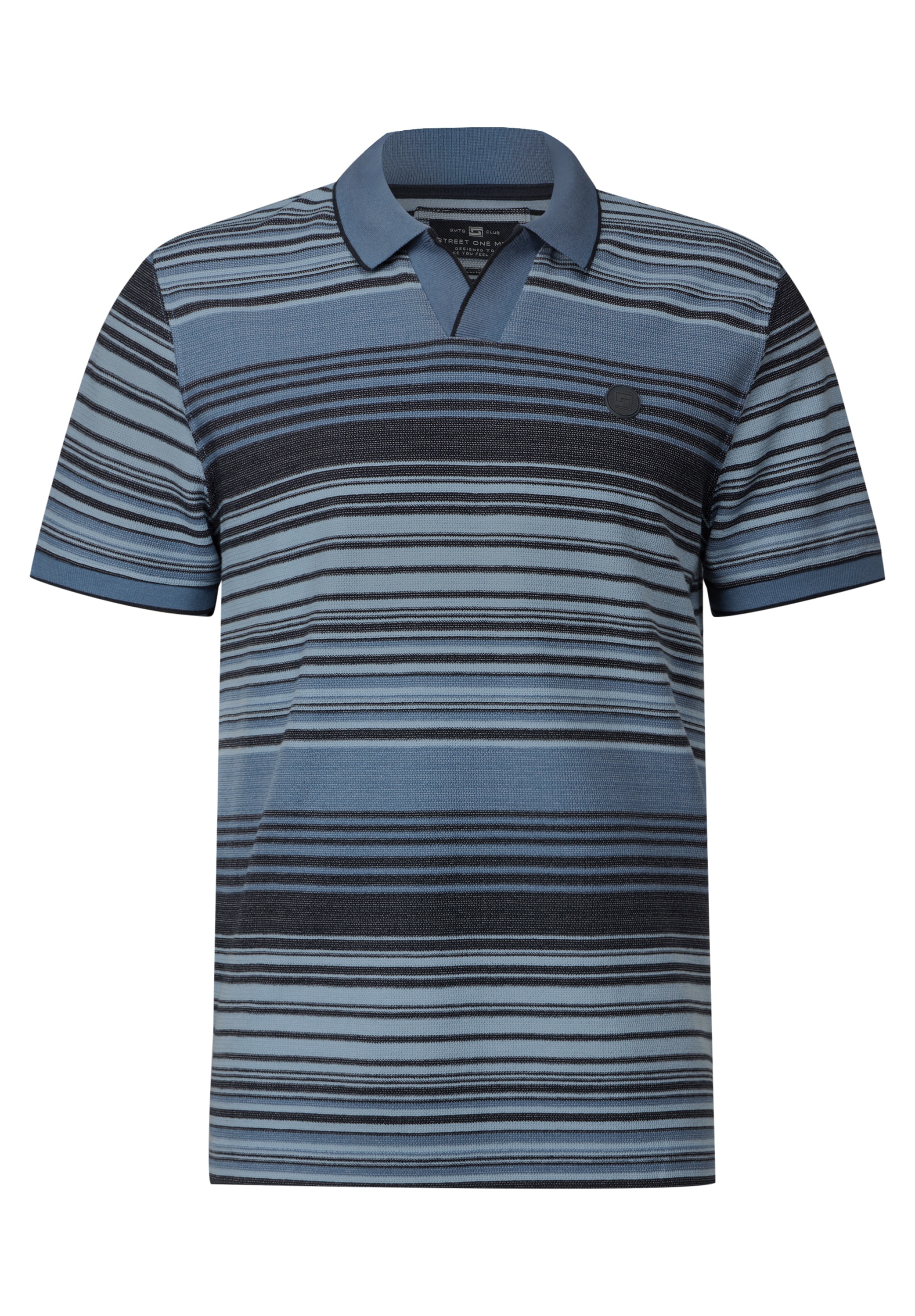 STREET ONE MEN Poloshirt, aus Baumwolle mit Stretchante