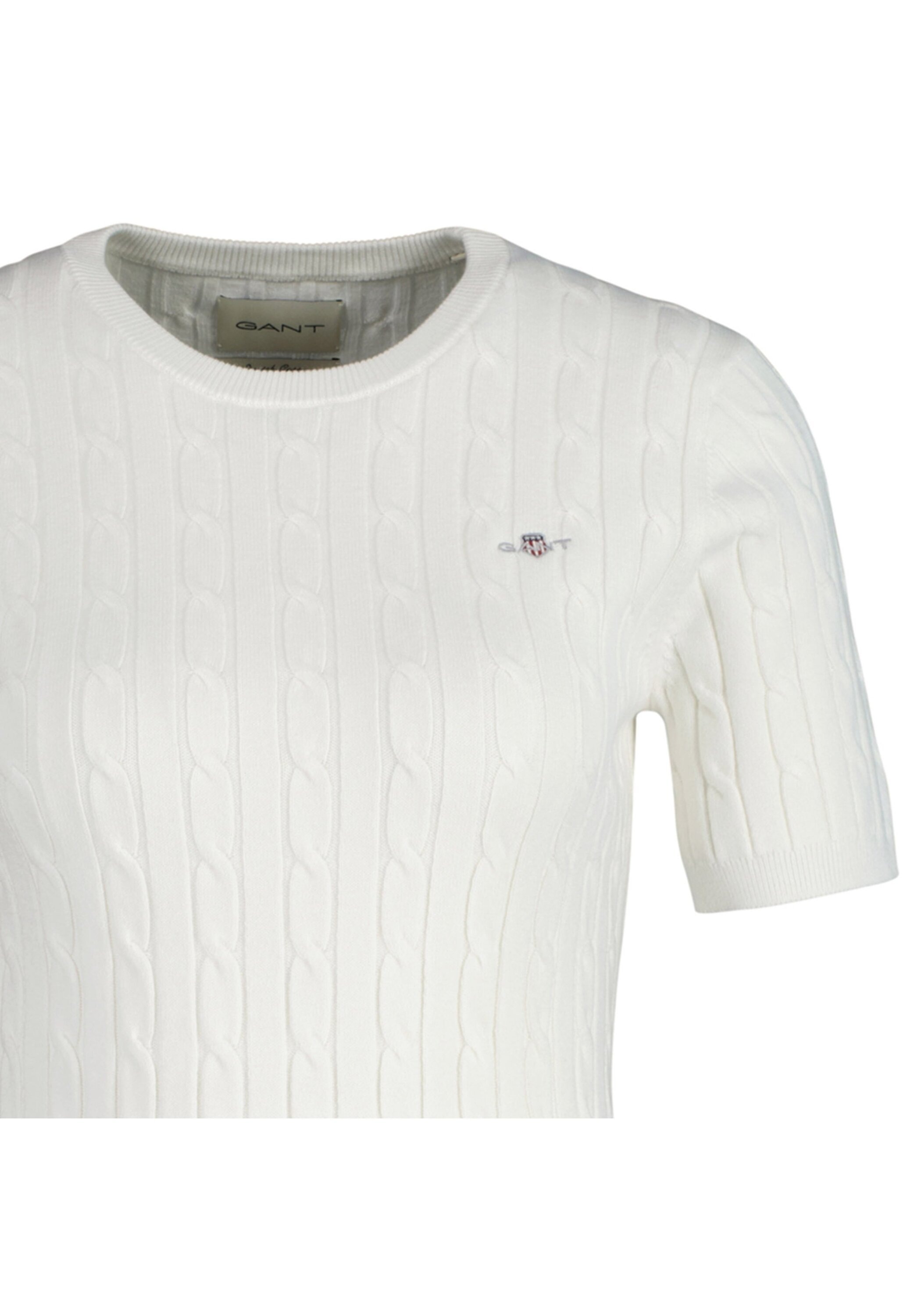Gant T-Shirt »T-Shirt STRETCH COTTON CABLE C-NECK 1er Pack«
