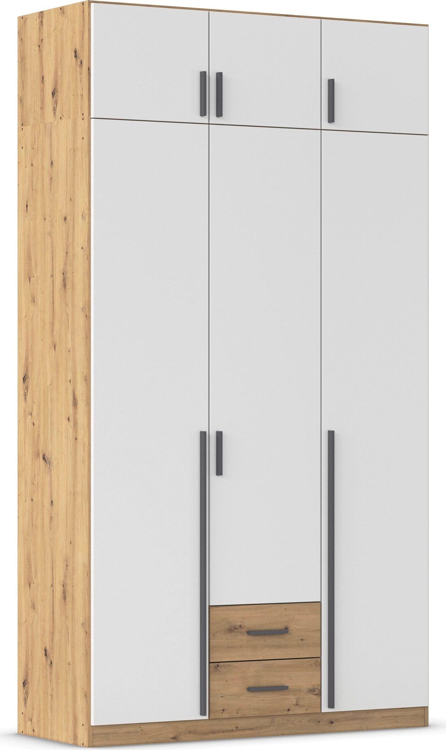 rauch "Schrank Garderobe Wäscheschrank GAMMA in 4 Breiten 91-226 cm" 3 verschiedene Ausstattungen BASIC/CLASSIC/PREMIUM (inkl. SOFT-CLOSE), mit Schubladen und Schrankaufsatz, schlichtes Design MADE IN GERMANY