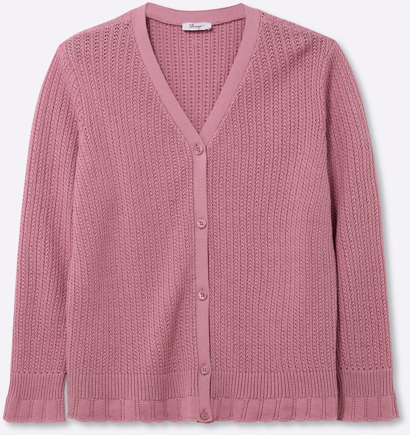 Sheego Ajourstrickjacke