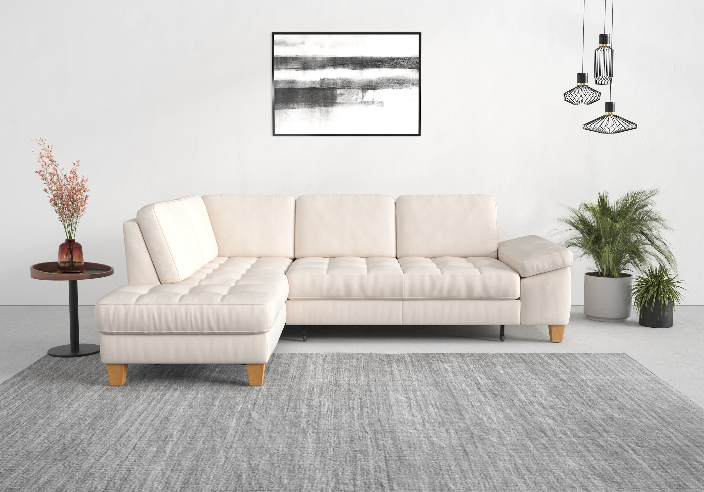 sit&more Ecksofa "Westham L-Form" mit Ottomane, mit oder ohne Schlaffunktion, Bettkasten, Verstellung