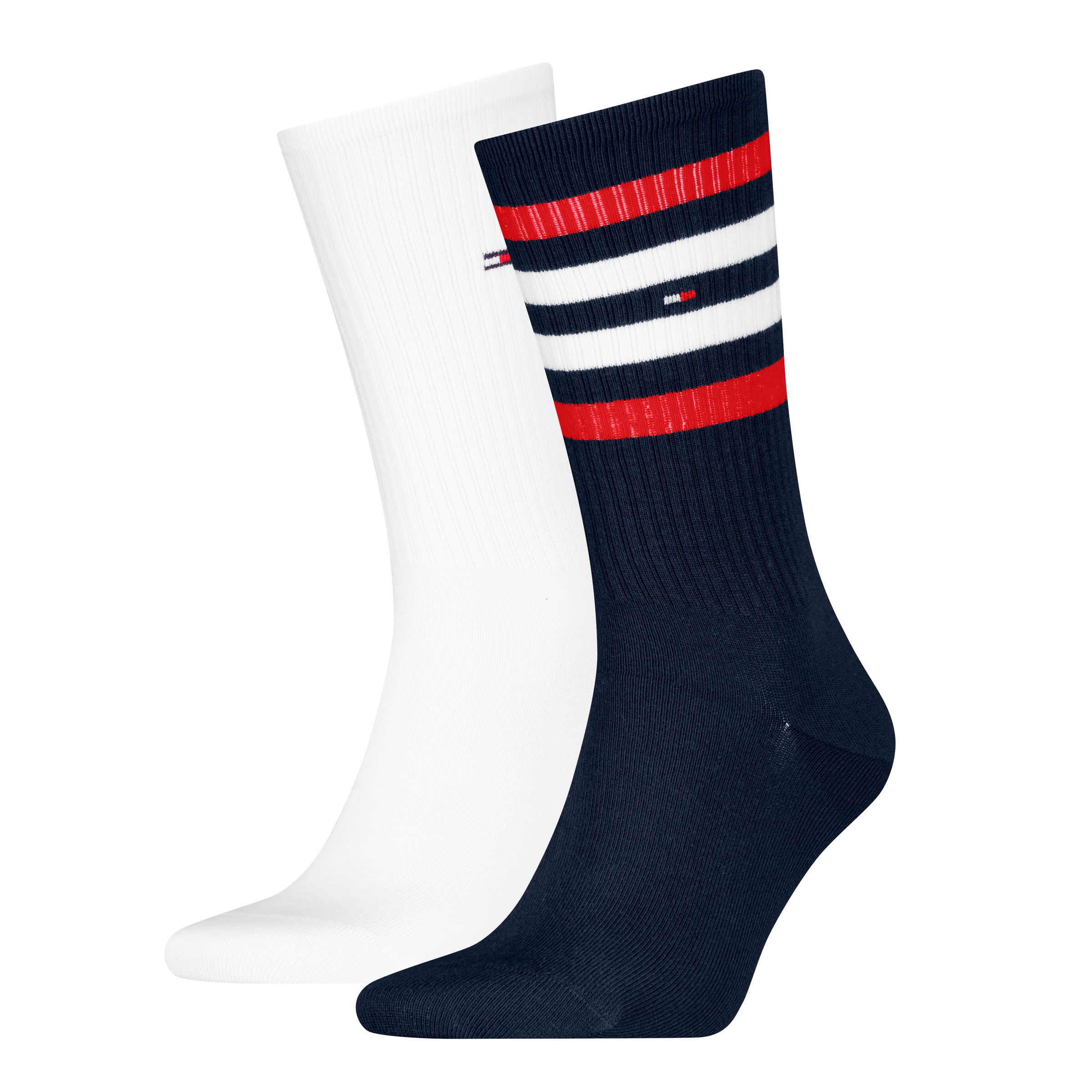 Tommy Hilfiger Socken "TH MEN SPORT SOCK 2P STRIPE", (2 Paar), mit farbenfrohen Streifendetails