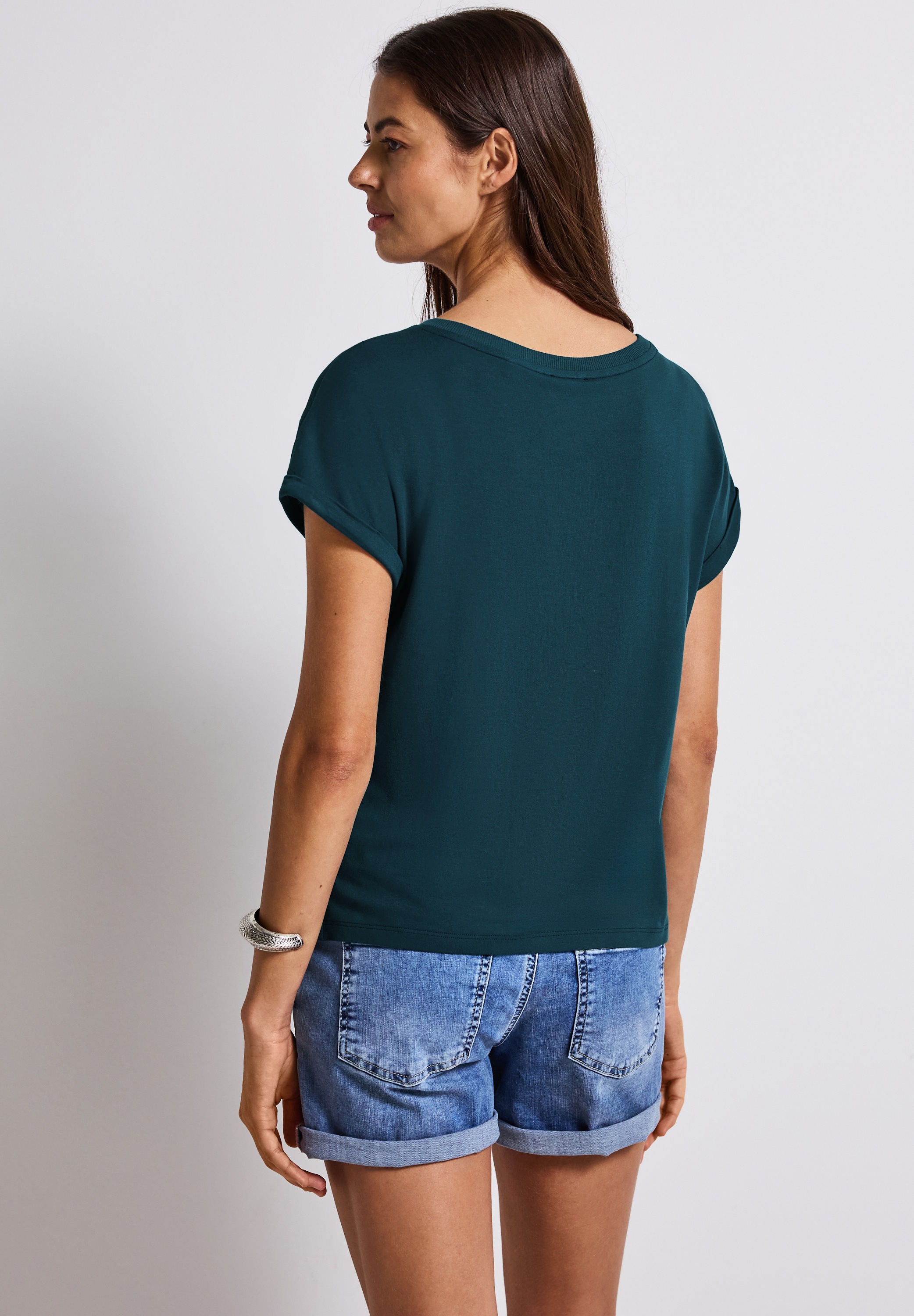 STREET ONE T-Shirt, mit V-Ausschnitt