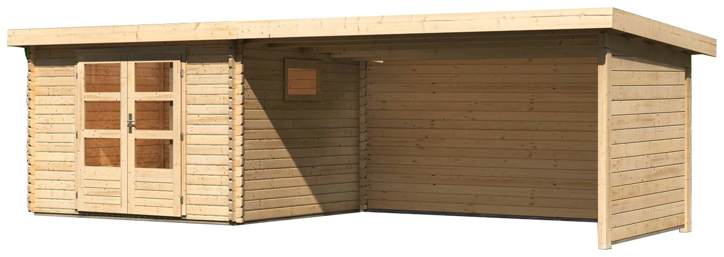 WOODFeeling Gartenhaus "Trittau 3", mit Anbaudach günstig online kaufen