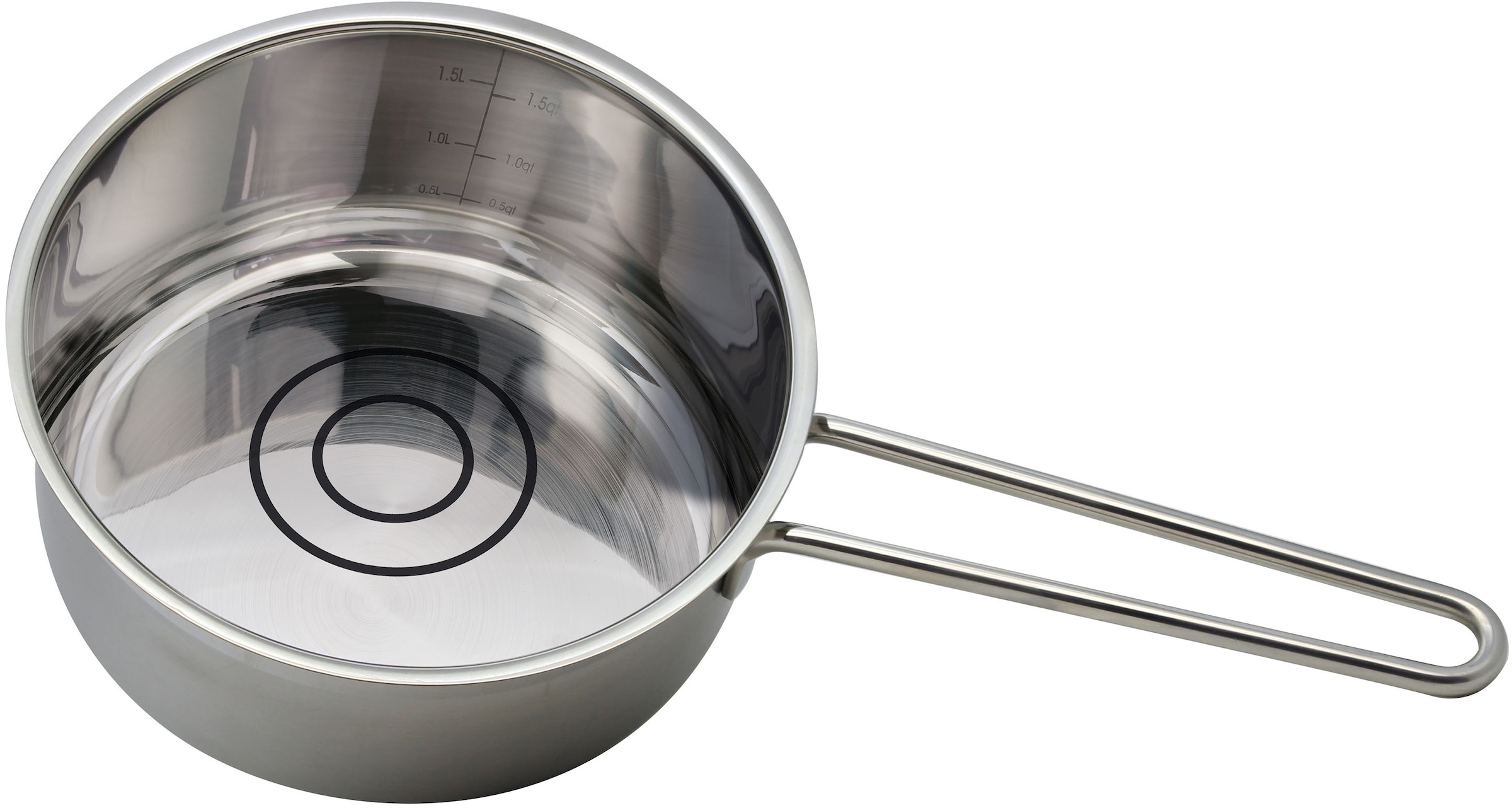Elo Basic Topf-Set »Basic Profi Duo Therm Topfset 6-teilig«, Edelstahl, (Set, 10 tlg.), Volumenskala, integriertes Öl-Dosiersystem