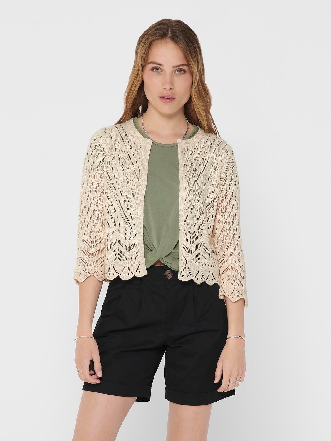 JDY Strickjacke "JDYSUN 3/4 CROPPED CARDIGAN KNT NOOS" günstig online kaufen