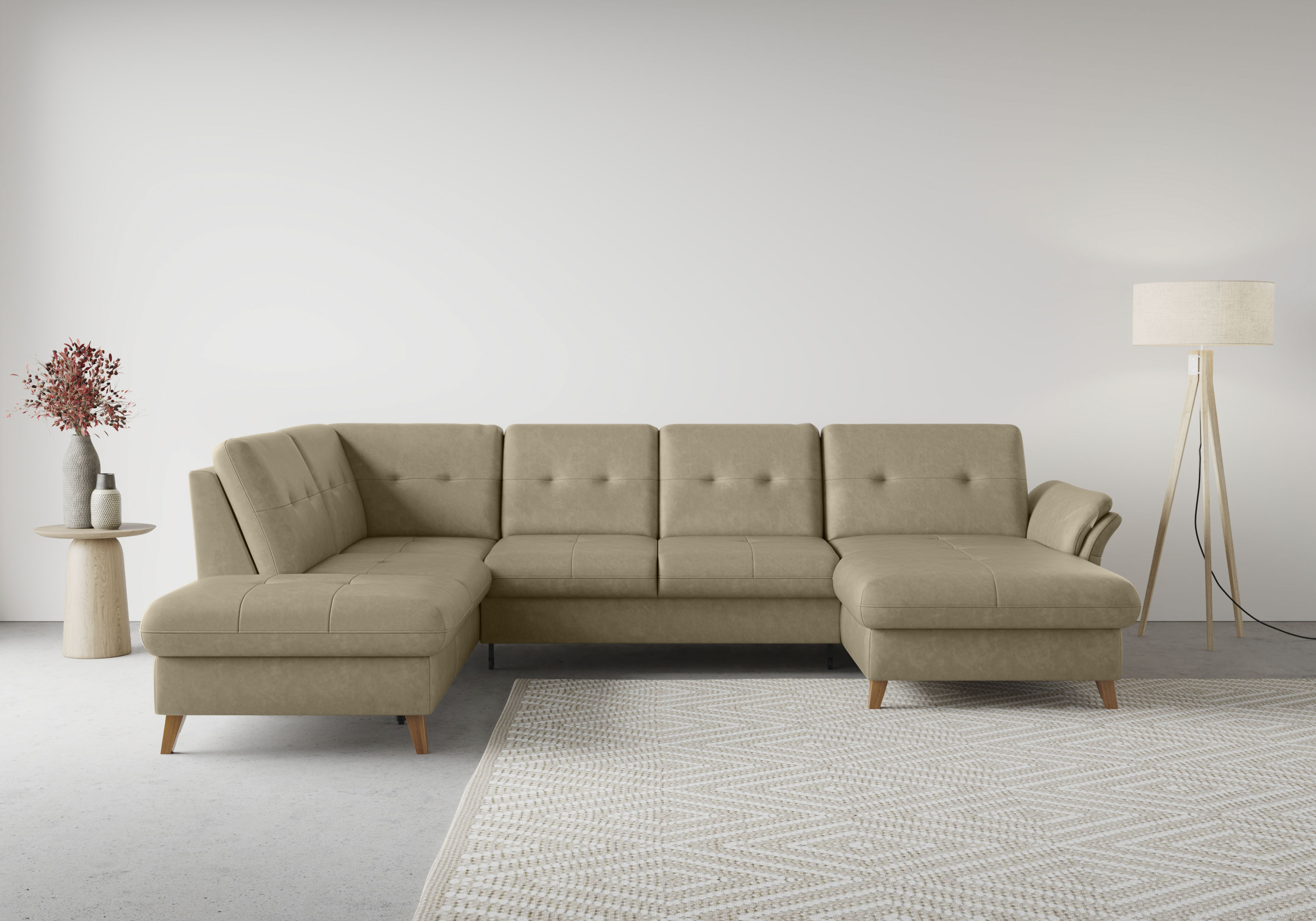 sit&more Wohnlandschaft "Göteborg" inkl. Sitztiefenverstellung, wahlweise mit Bettfunktion & Bettkasten