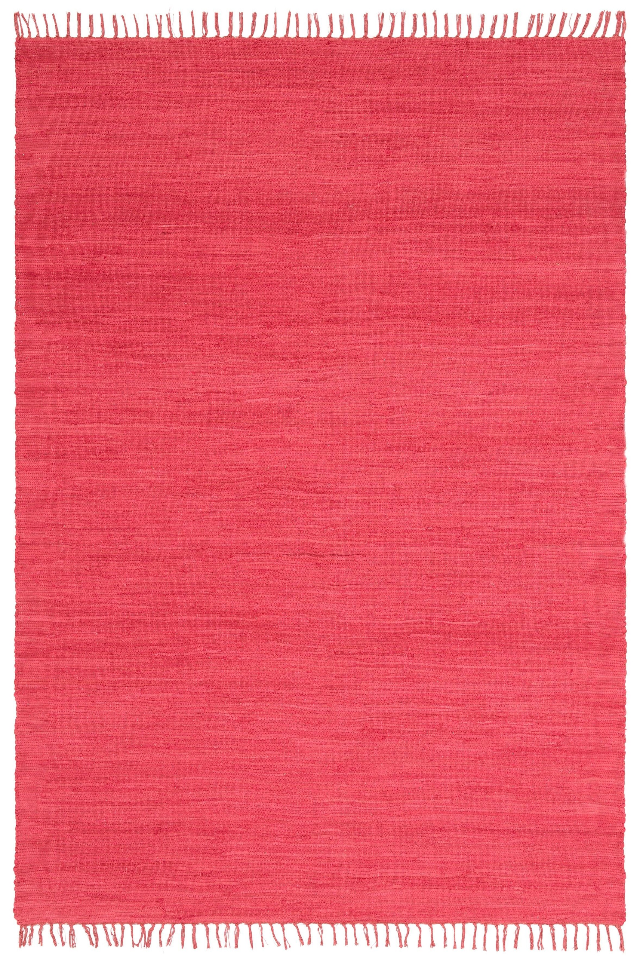 my home Teppich "Paul" rechteckig 5 mm Höhe Wendeteppich, Uni, handgewebt, günstig online kaufen