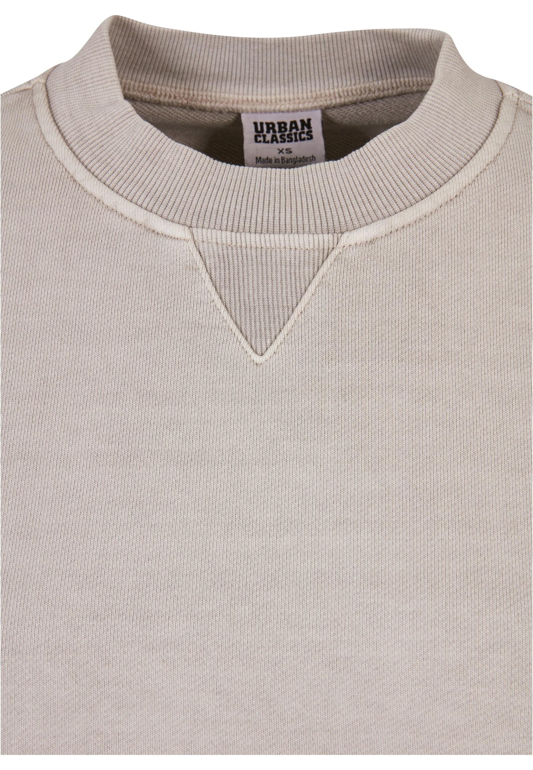 URBAN CLASSICS Sweater »Urban Classics Damen Ladies Heavy Terry Garment Dye Crewneck«, (1 tlg.)