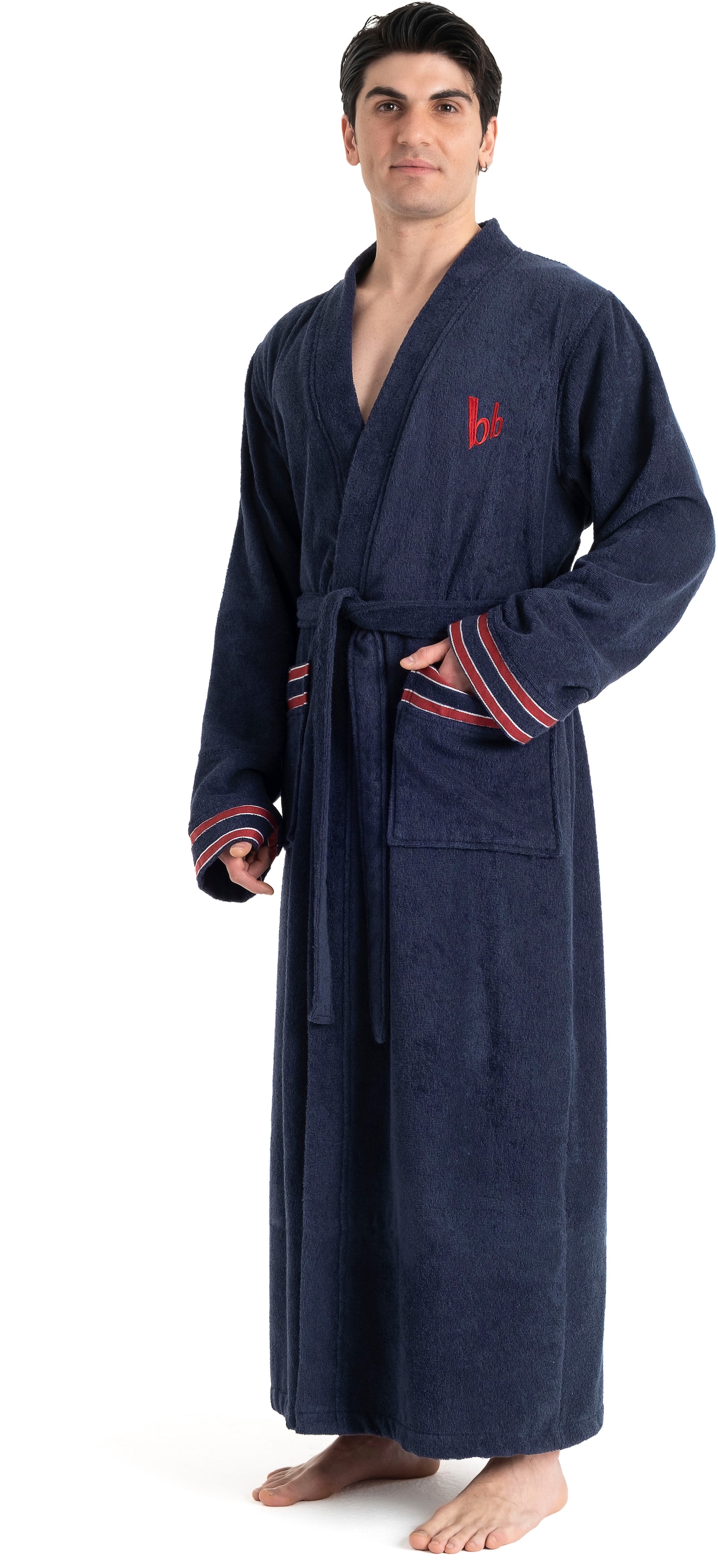 Bruno Banani Herrenbademantel "Roy, ideal für Sauna & Spa, Hotelbademantel, günstig online kaufen