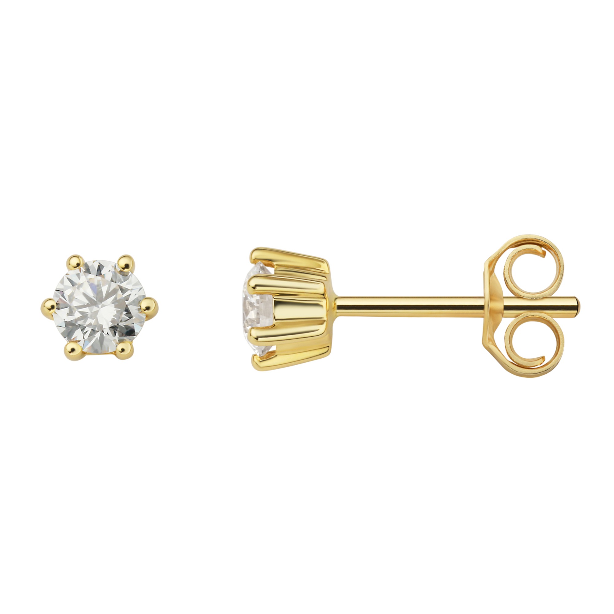 ONE ELEMENT Paar Ohrhänger »0.4 ct Diamant Brillant Ohrringe Ohrstecker«, aus 585 Gelbgold – ein stilvolles Accessoire für Damen mit Geschmack