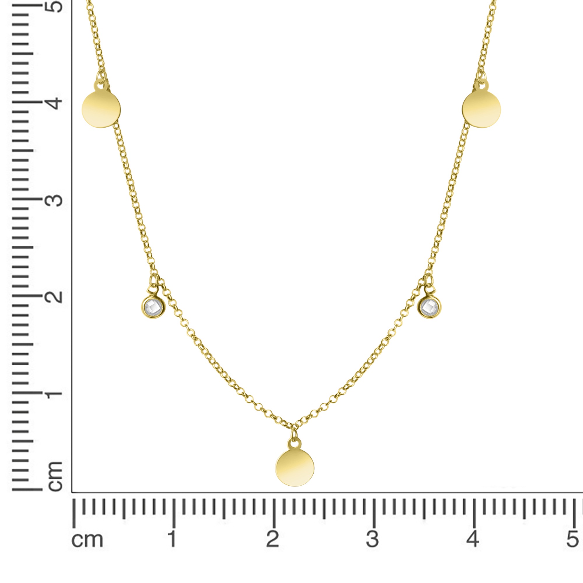 Vivance Collierkettchen »925-Sterling Silber vergoldet«