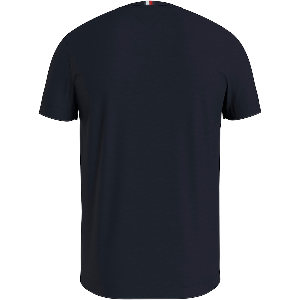 Tommy Hilfiger T-Shirt »HILFIGER ARCHED TEE«, mit gebrochenem Markenprint