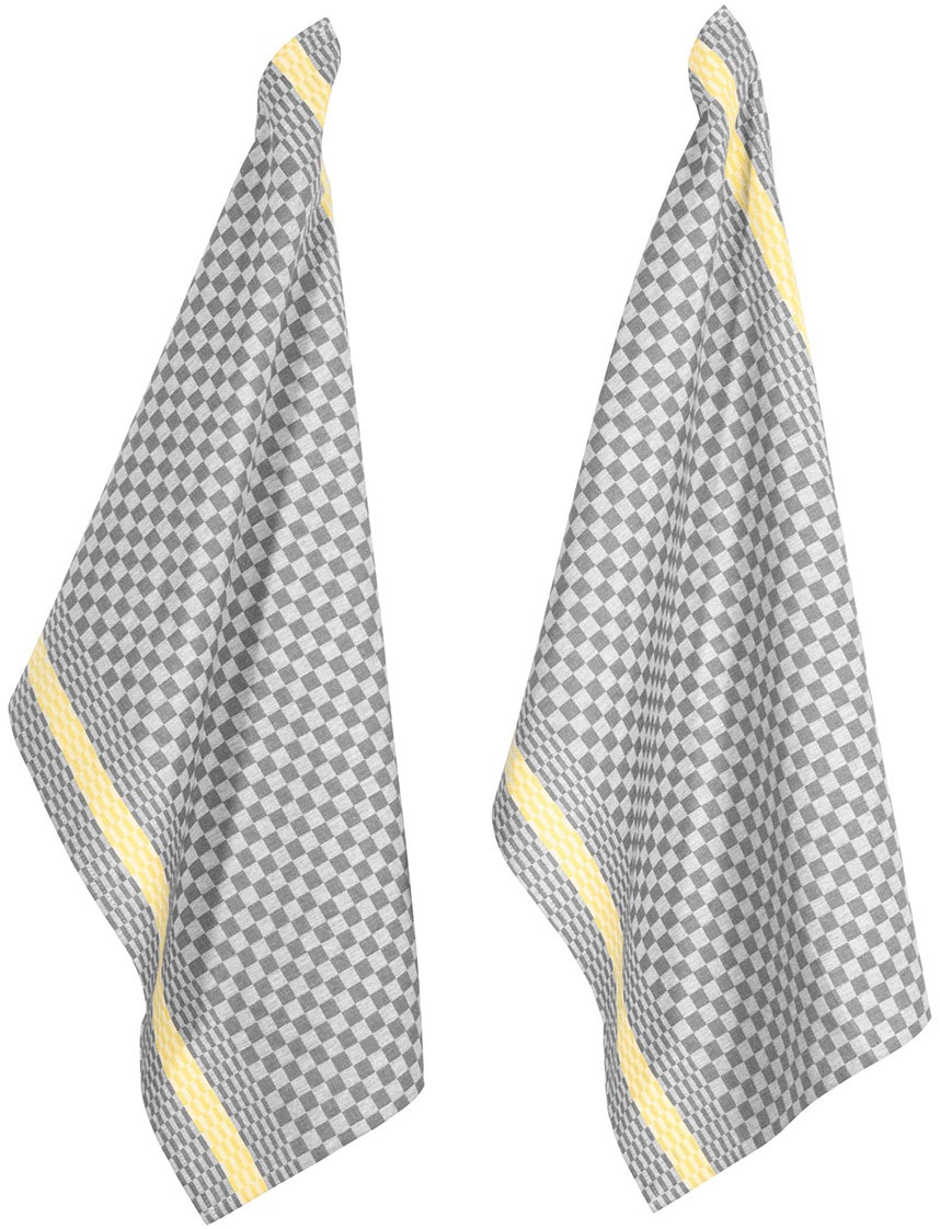 PAD Geschirrtuch "PIT RELOADED" 100% Baumwolle, 50x70 cm, Karo Design günstig online kaufen