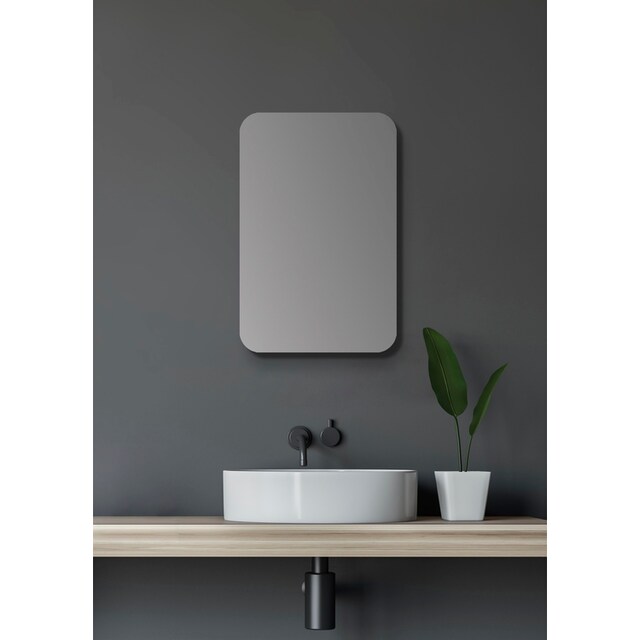 Talos Badezimmerspiegelschrank, oval, BxH: 40x60 cm, aus Alumunium und  Echtglas, IP24, schwarz bestellen | BAUR