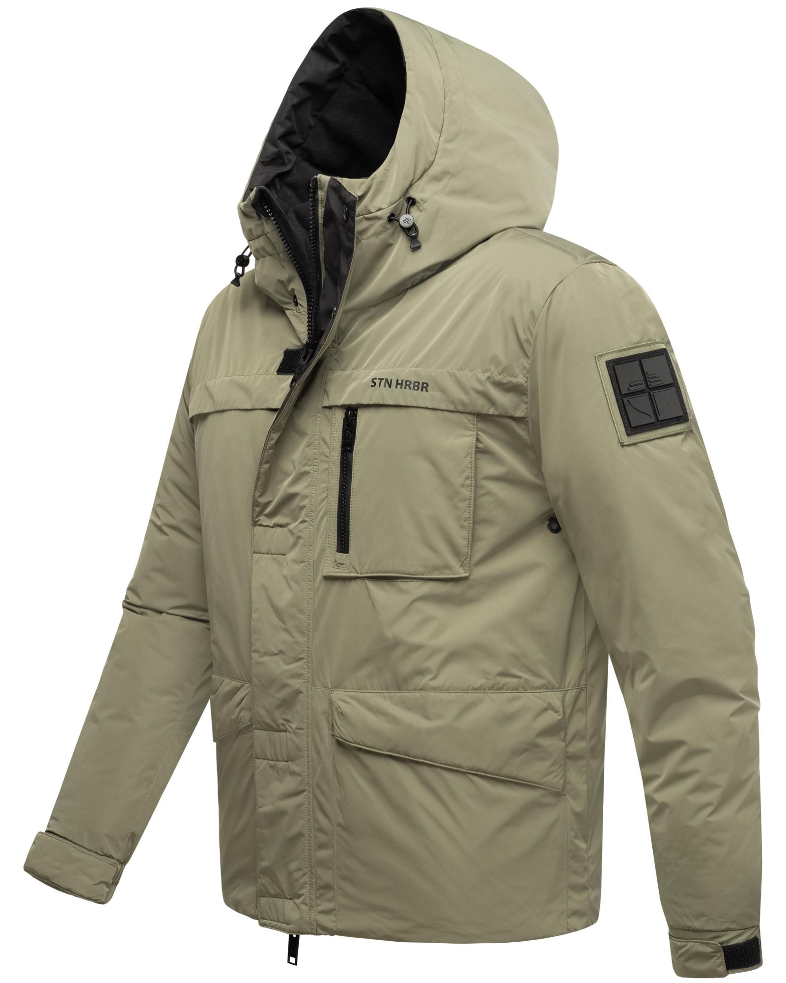 Stone Harbour Winterjacke »Yorchii XX«, mit Kapuze, Herren Outdoorjacke mit Fleece-Innenfutter