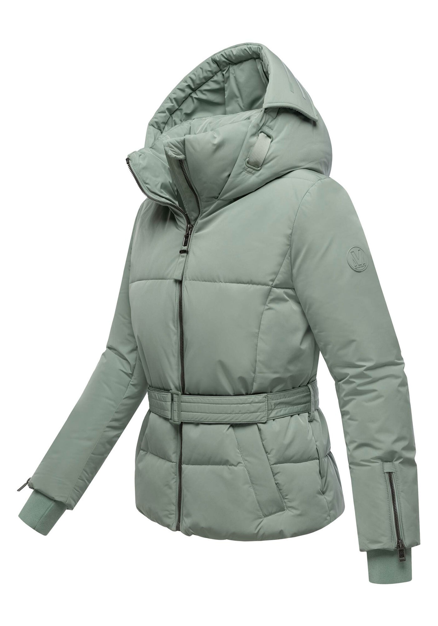 Marikoo Winterjacke »Aleynaa«, Winterjacke mit Taillengürtel
