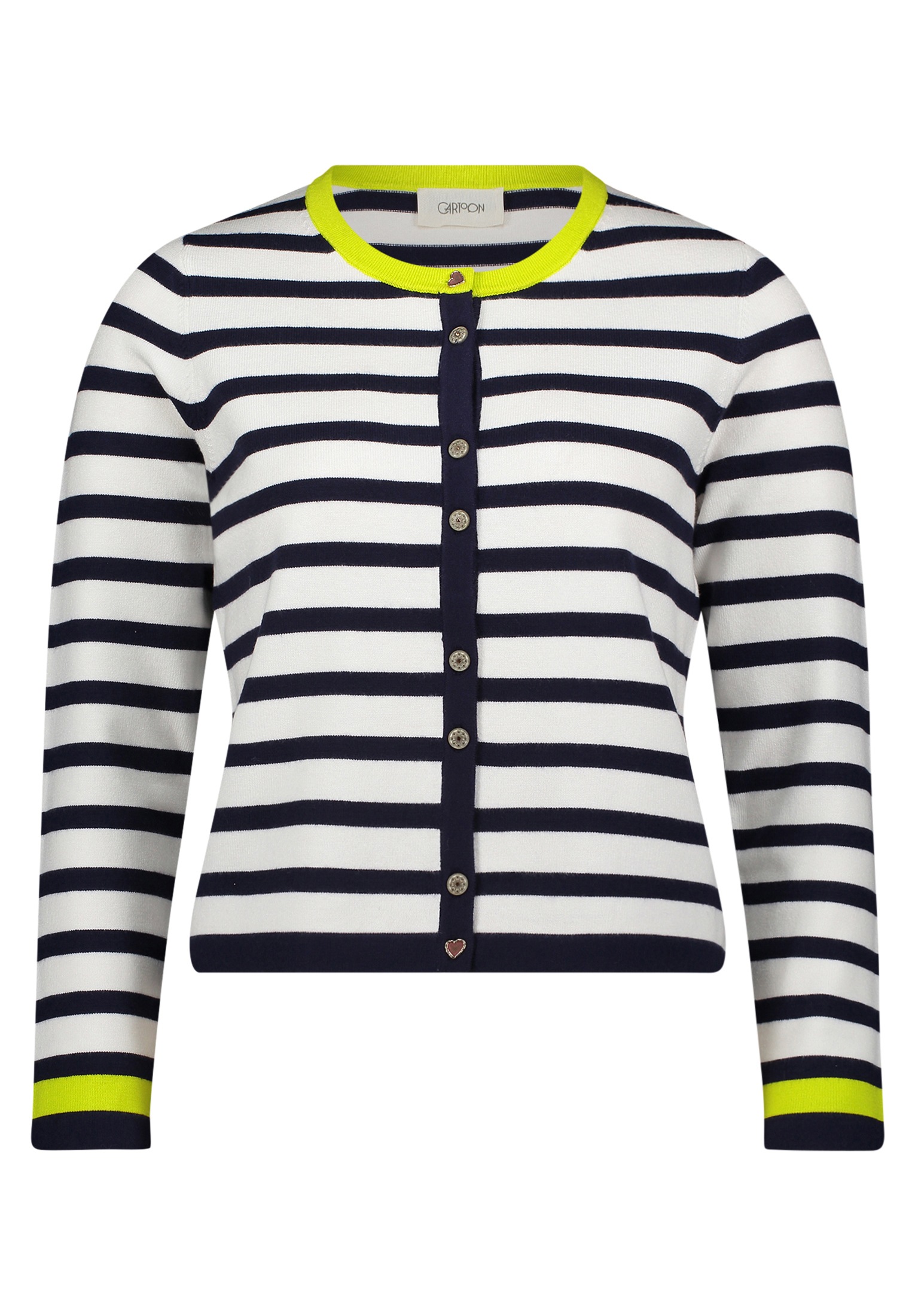 Cartoon Strickjacke "Damen mit Rundhalsausschnitt" 1 tlg. günstig online kaufen