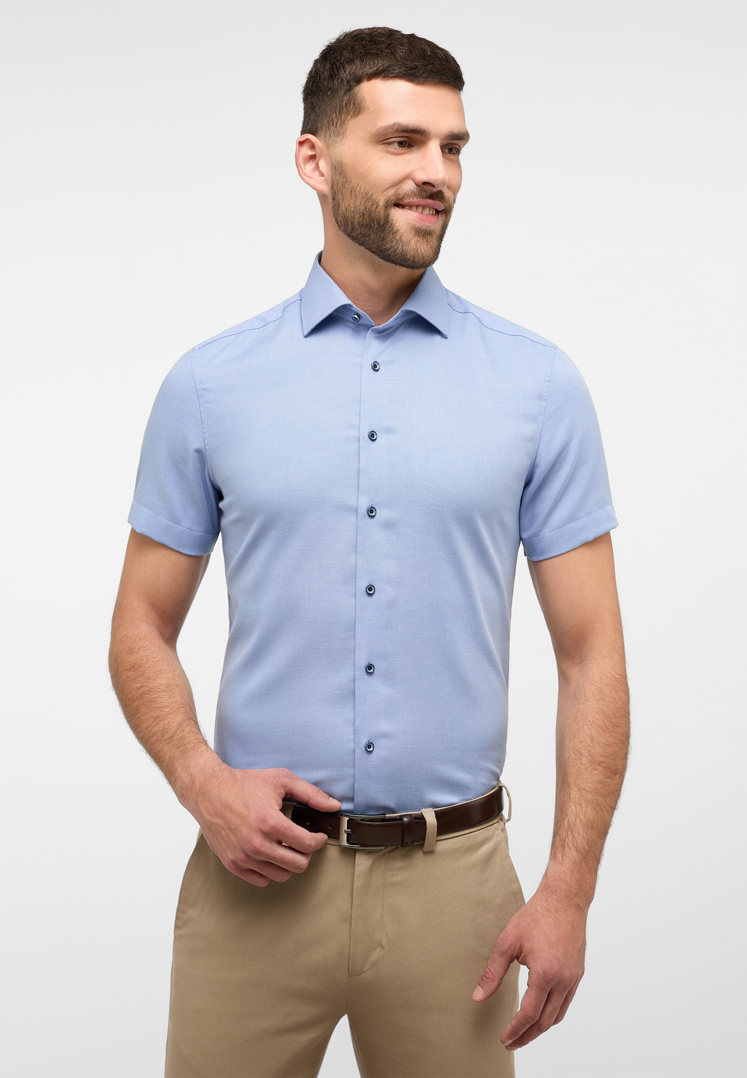 Eterna Kurzarmhemd "SLIM FIT", NON IRON (bügelfrei) günstig online kaufen