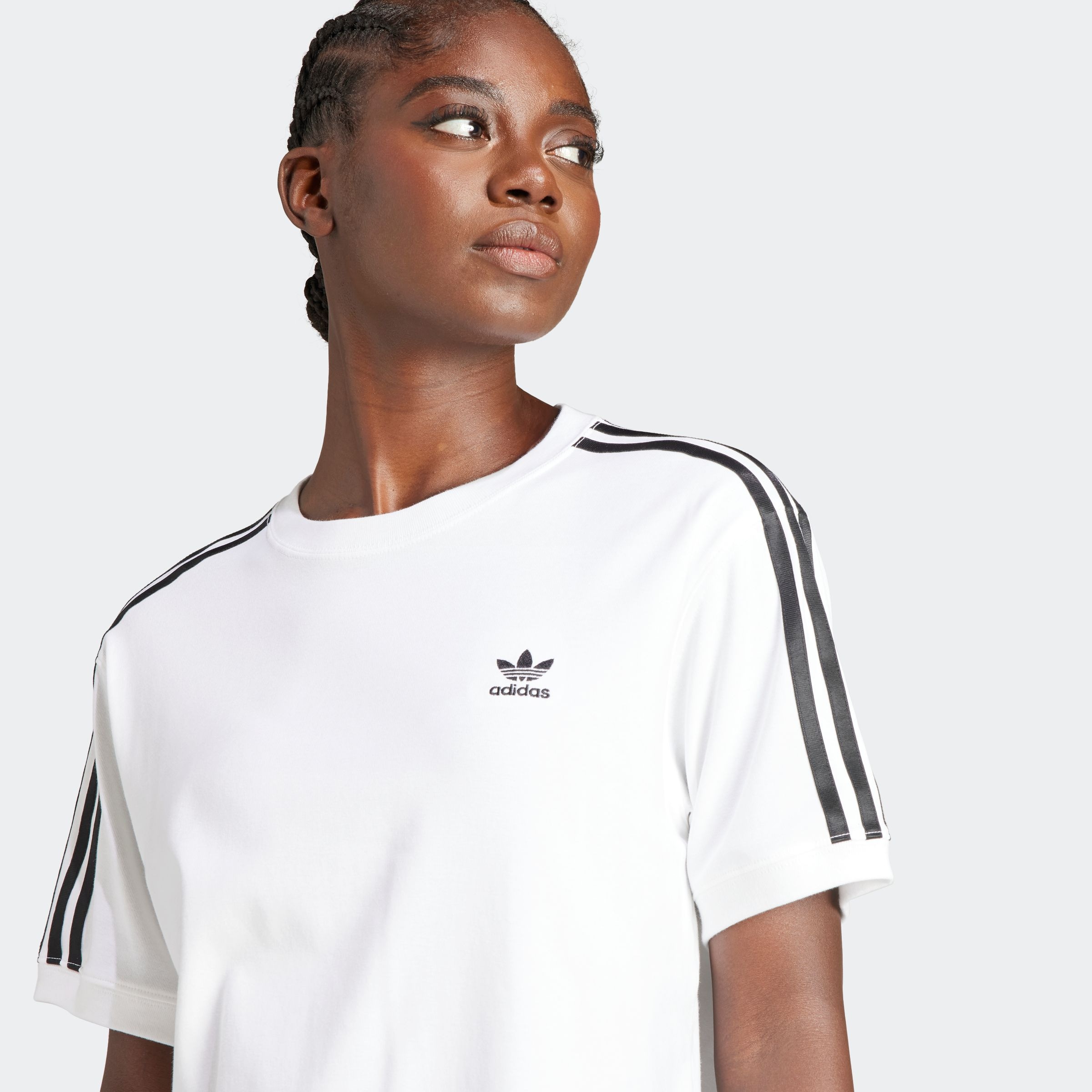 adidas Originals T-Shirt »3 STRIPE TEE«, drei Streifen Shirt mit Trefoil Logo