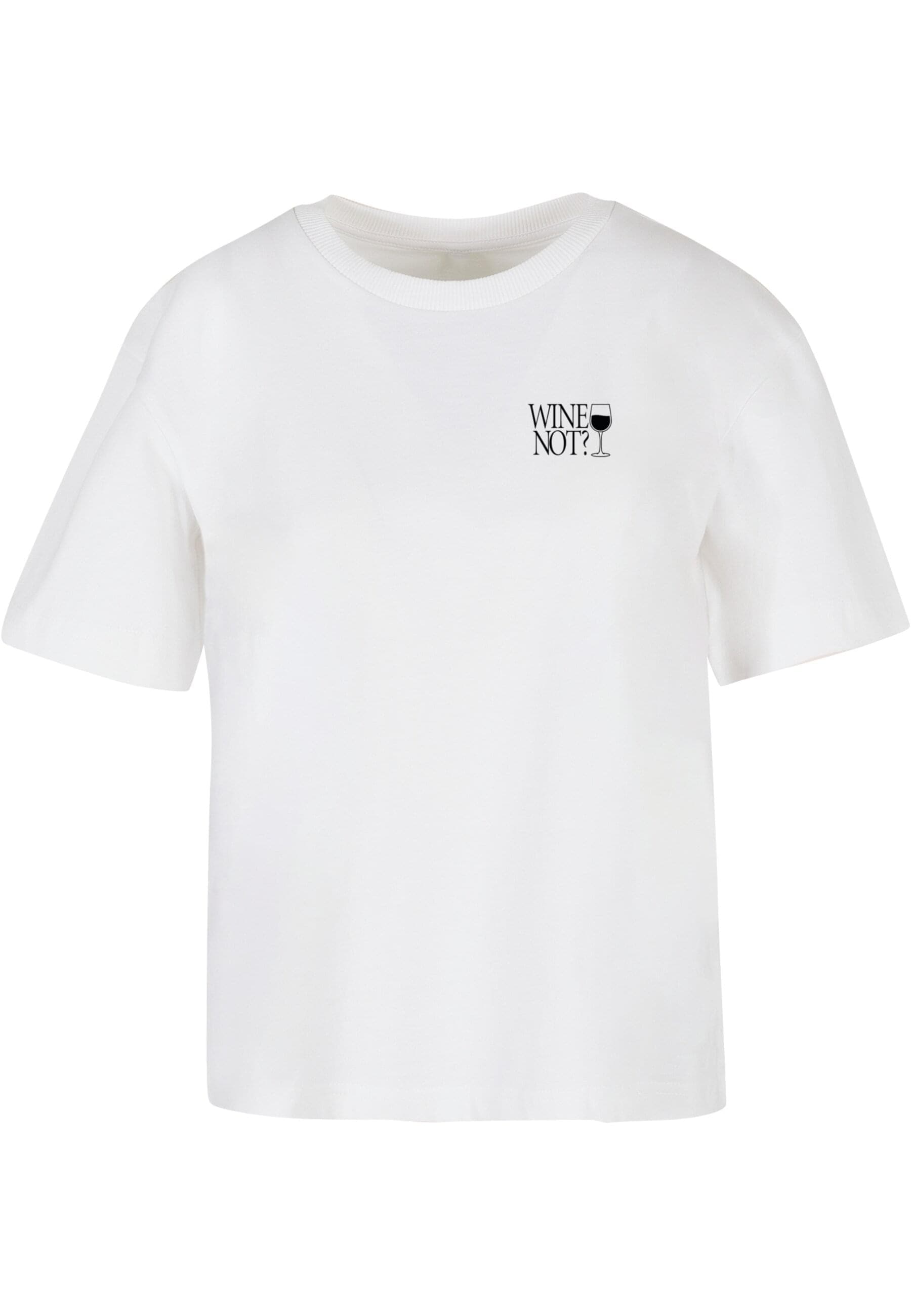 Miss Tee T-Shirt "Miss Tee Damen Wine Not Tee" 1 Stk. tlg. günstig online kaufen