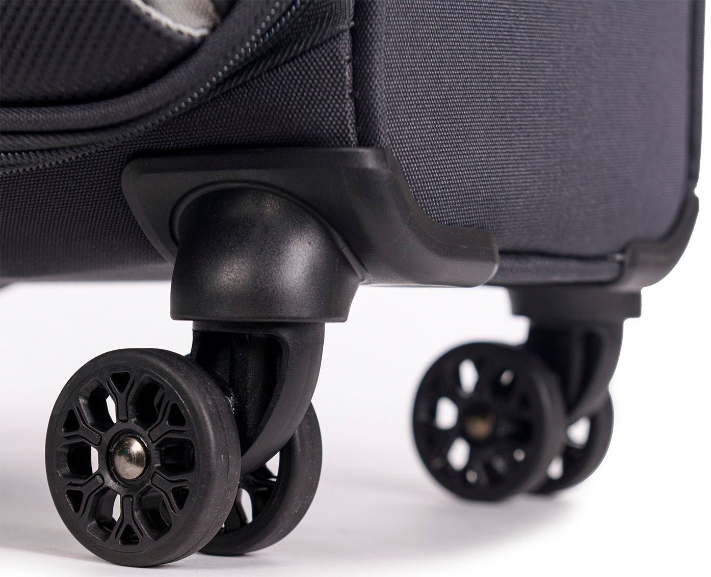 Stratic Weichgepäck-Trolley »Strong M, anthracite«, 4 Rollen, Reisekoffer großer Koffer Aufgabegepäck TSA-Schloss