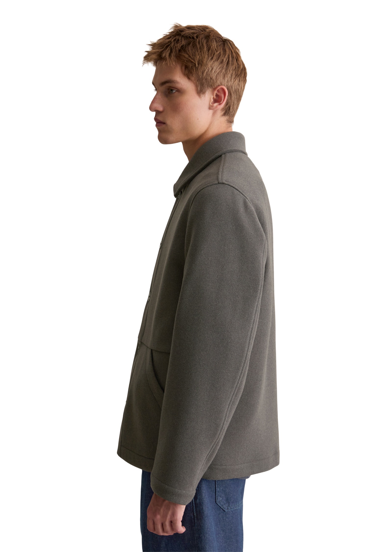 Marc O'Polo DENIM Outdoorjacke »aus Wolle-Mix mit Recycling-Anteil«, ohne Kapuze