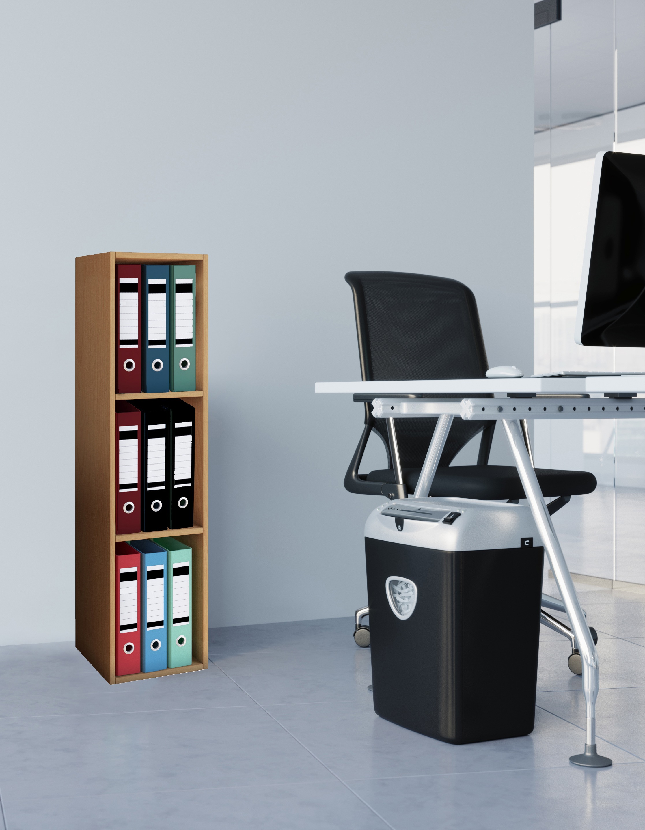 VCM Bücherregal »Holz Büro Regal Bücher Ordner Aktenregal Offas 3f«