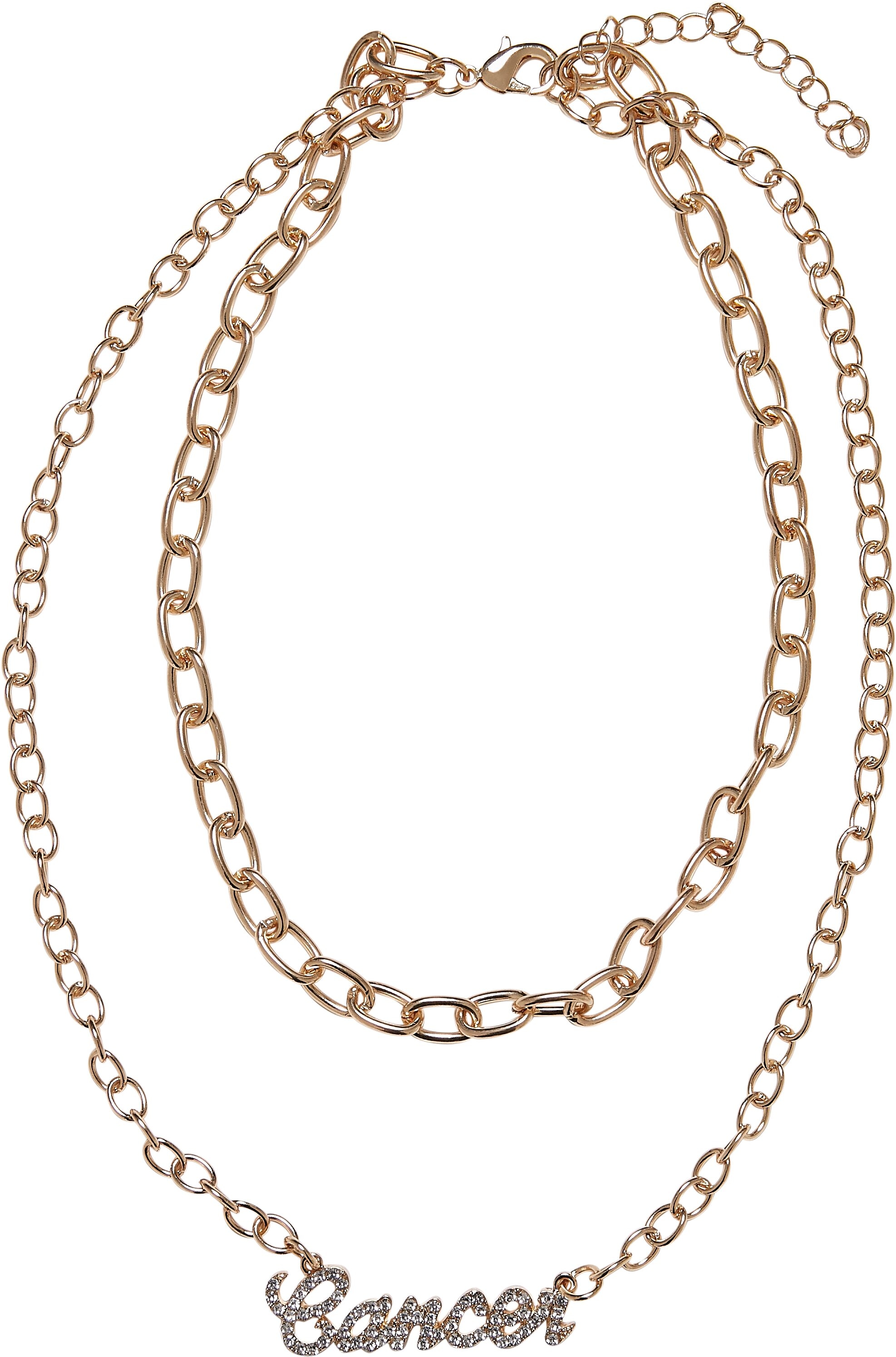 bestellen online BAUR CLASSICS | »Accessoires Edelstahlkette URBAN Diamond Golden Necklace« Zodiac