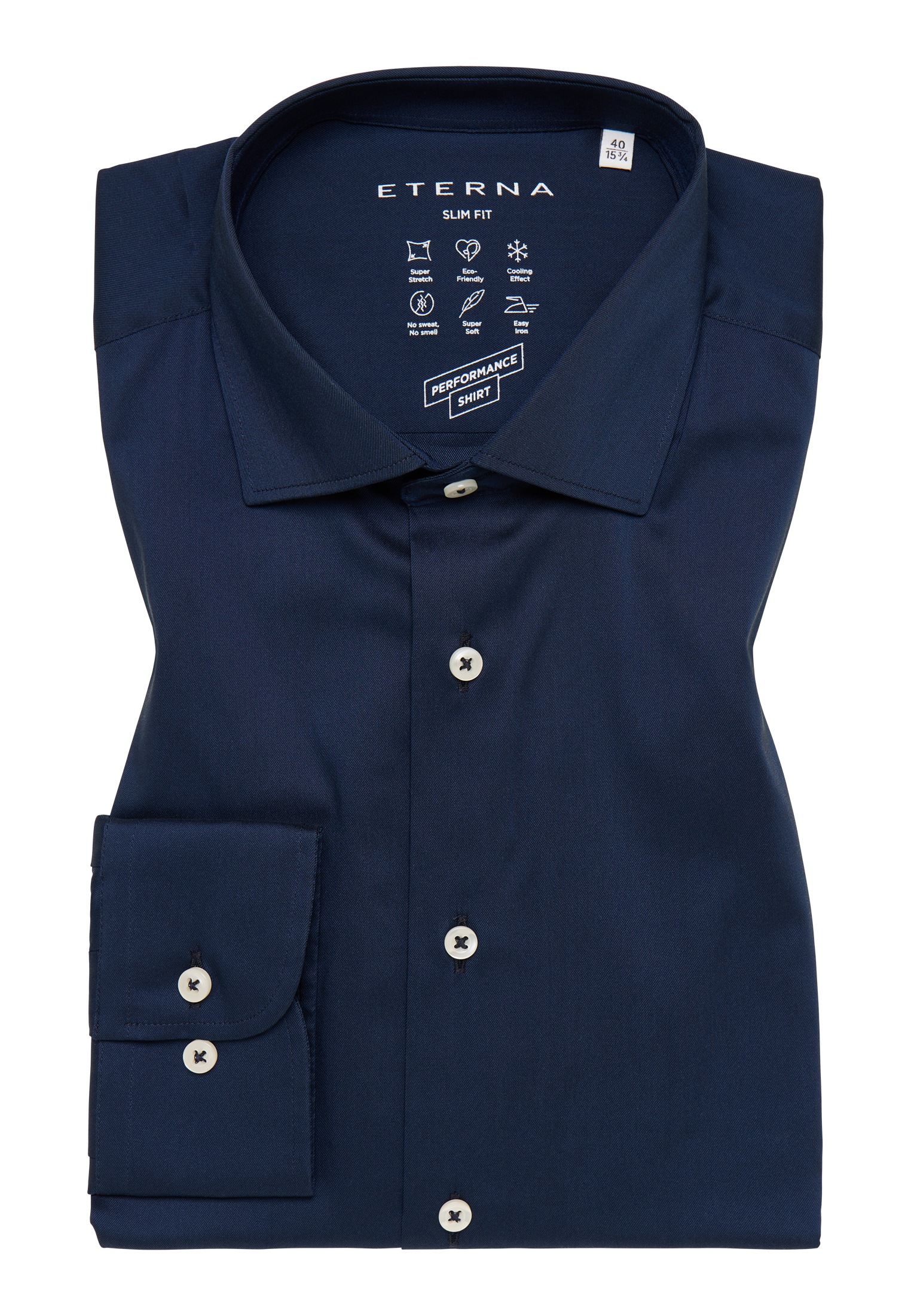 Eterna Langarmhemd »SLIM FIT«, EASY IRON (bügelleicht)