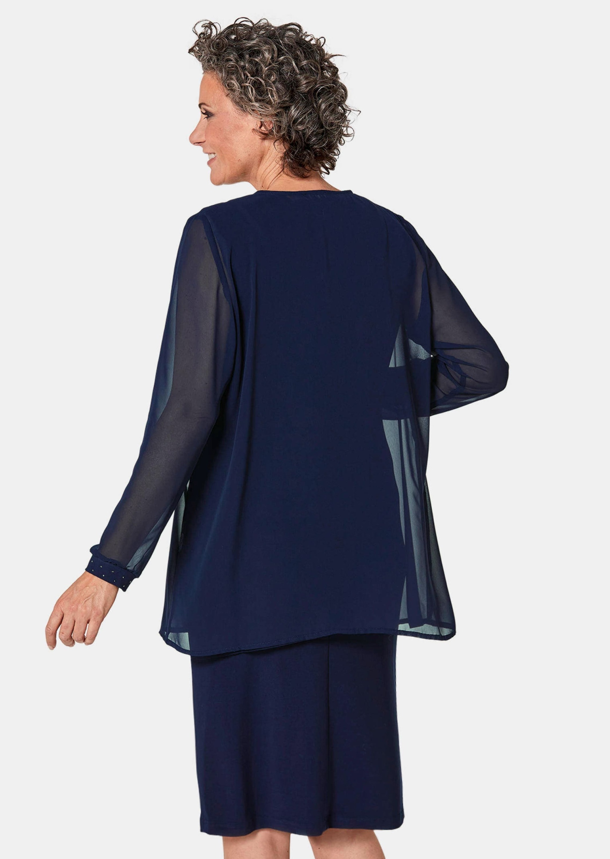 GOLDNER 2-in-1-Kleid »Kleid mit Jacke Kleid mit feinem Chiffonjäckchen«