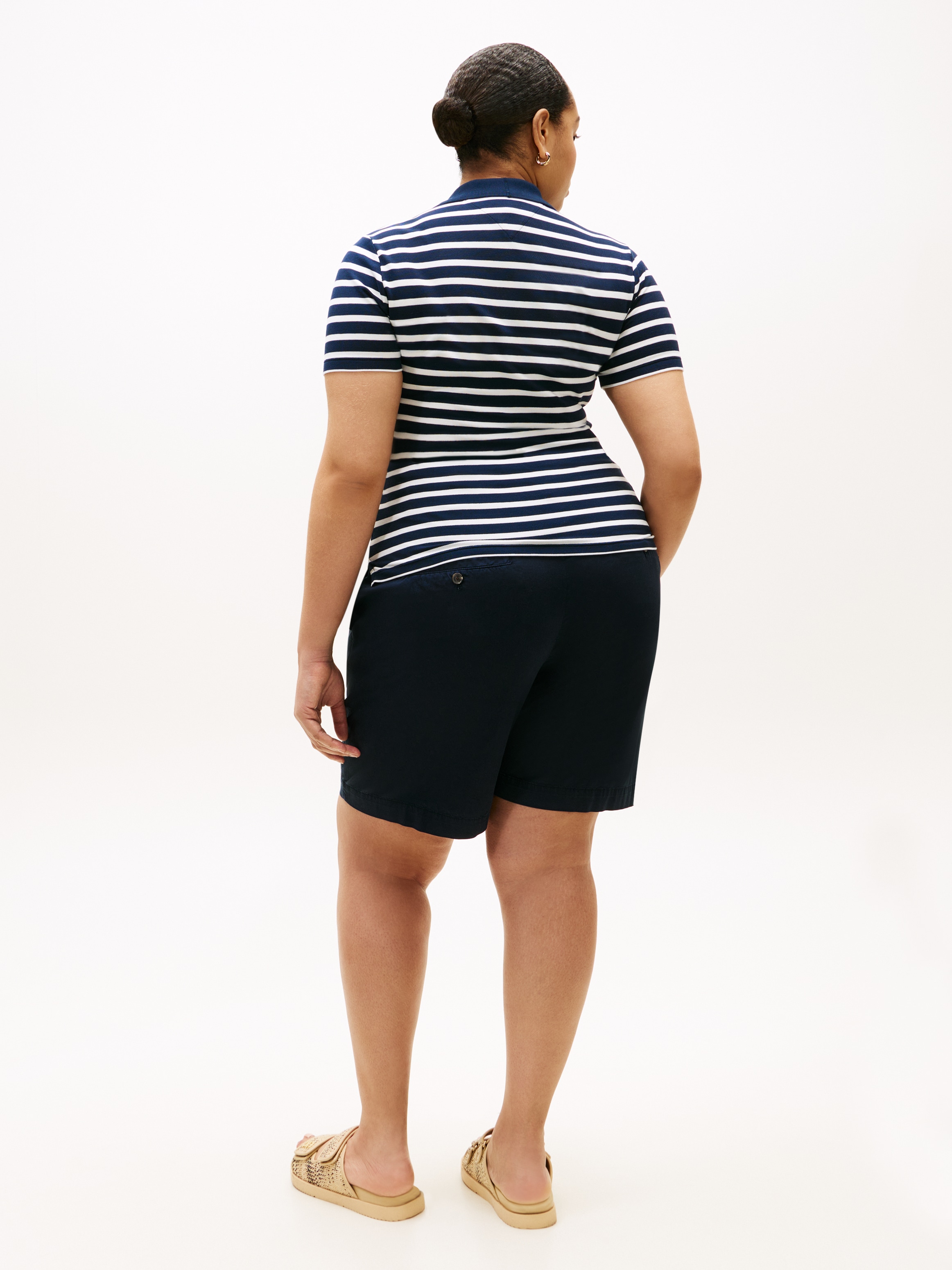 Tommy Hilfiger Curve Poloshirt »CRV 1985 SLIM PIQUE POLO SS« in großen Größen, aus Pique Qualität