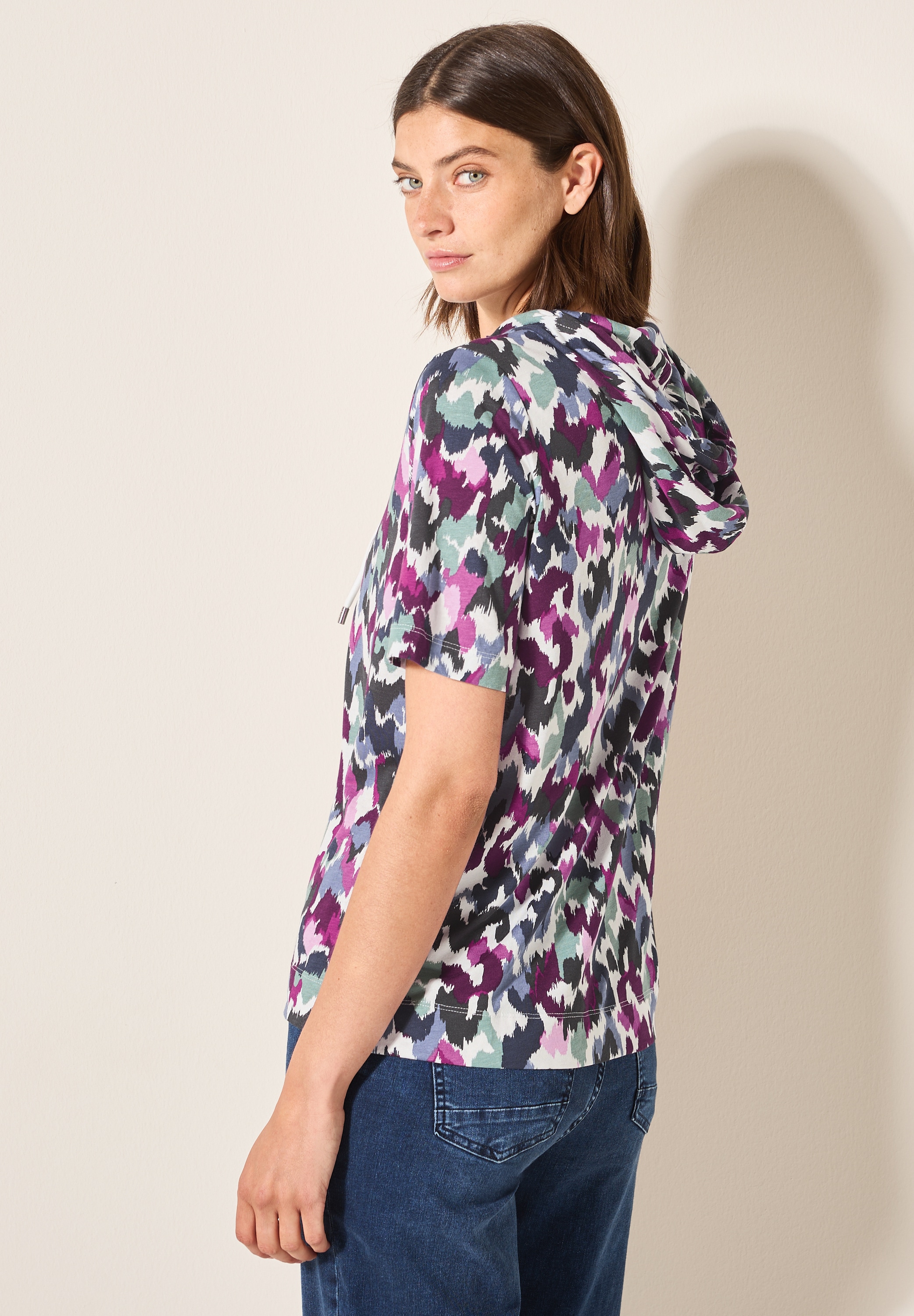 Cecil Kapuzenshirt, mit grafischem Muster