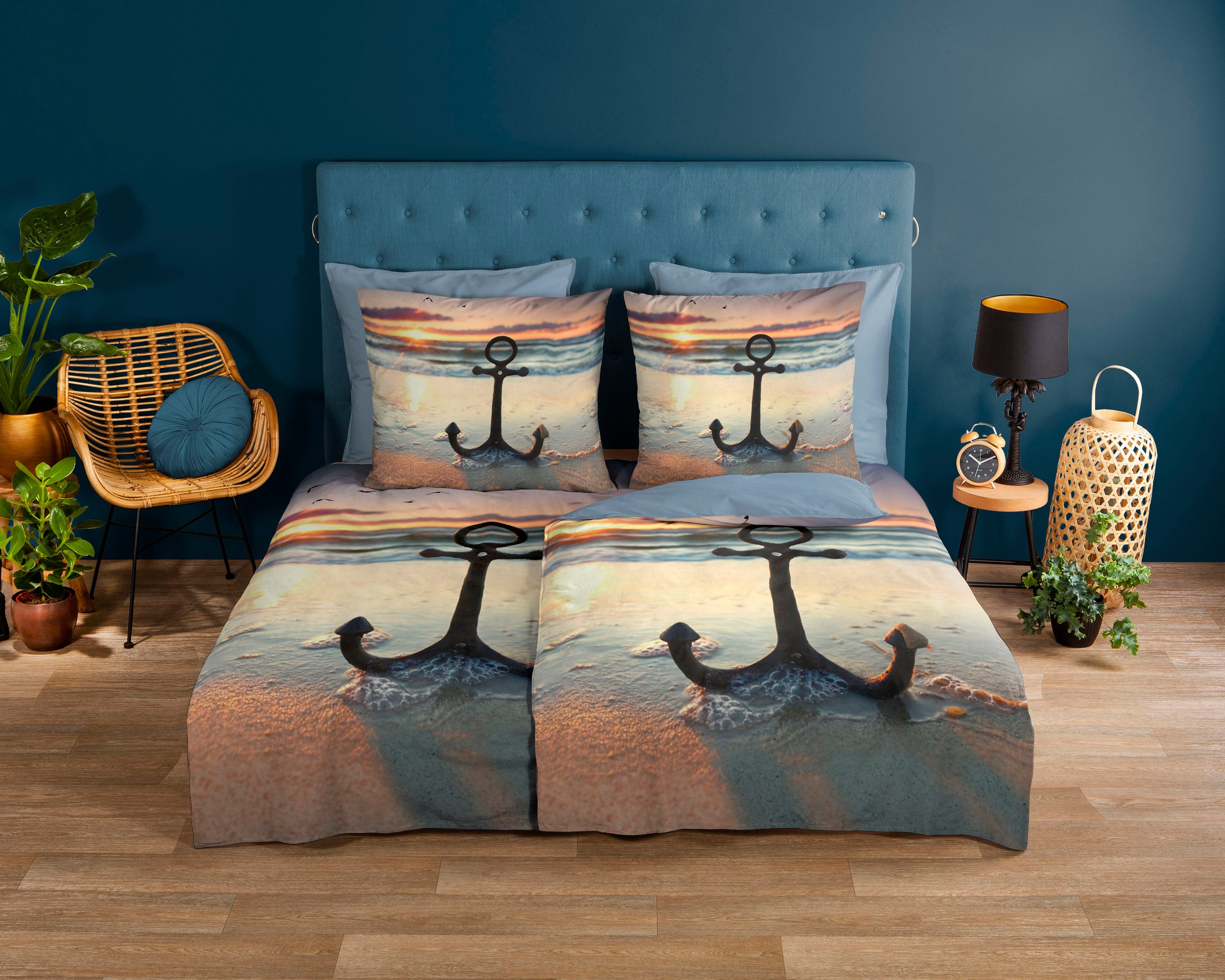 good morning Wendebettwäsche "Mar" 2 Stk. tlg. Baumwolle, 135x200, Reißvers günstig online kaufen